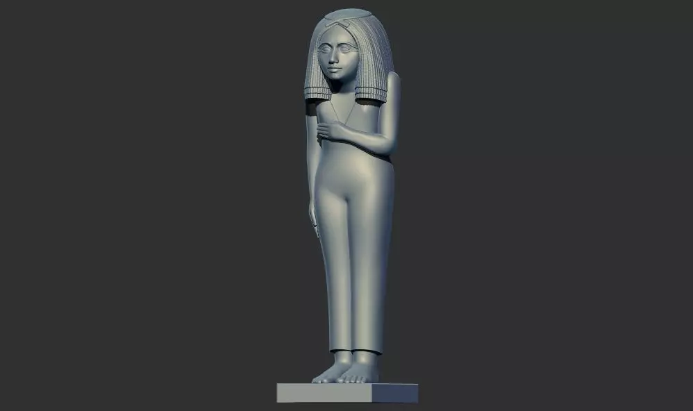 Ancient Egyptian pharaoh princess statue 3d printable Model 3D print model