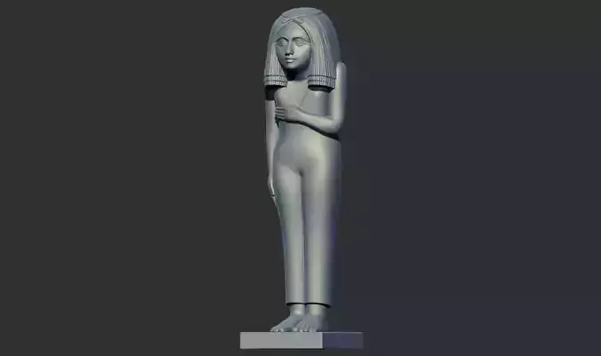 Ancient Egyptian pharaoh princess statue 3d printable Model 3D print model