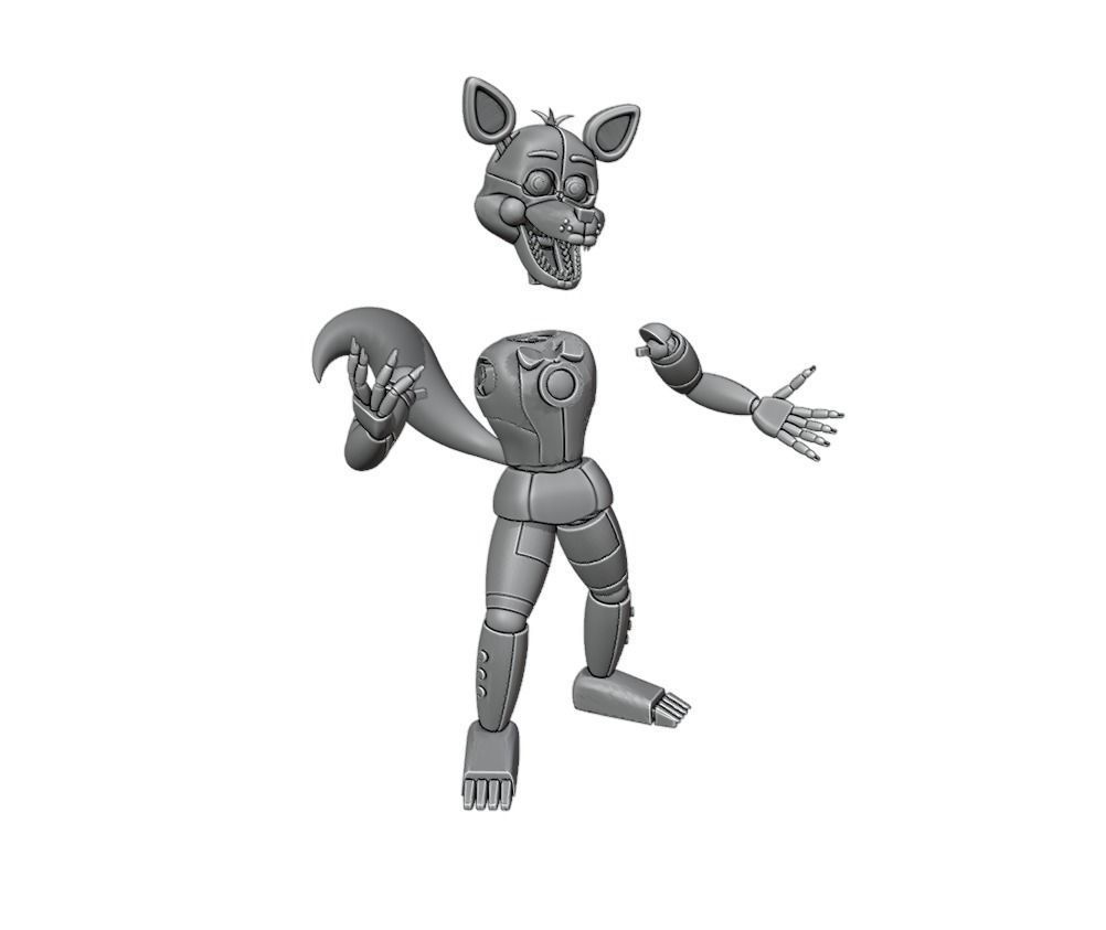 Funtime Foxy 3D print model_5