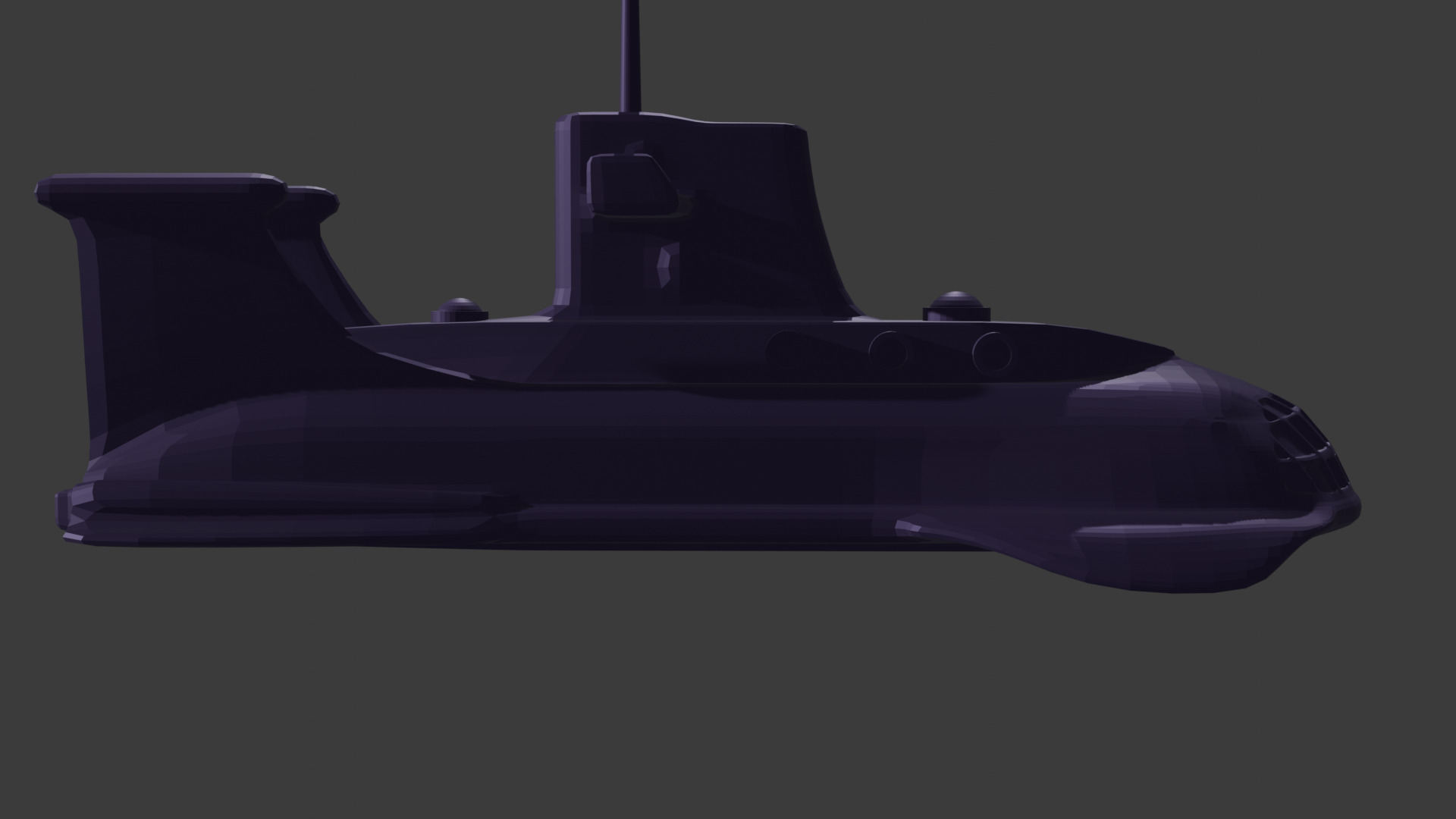 Submarine Toy 3D print model_3