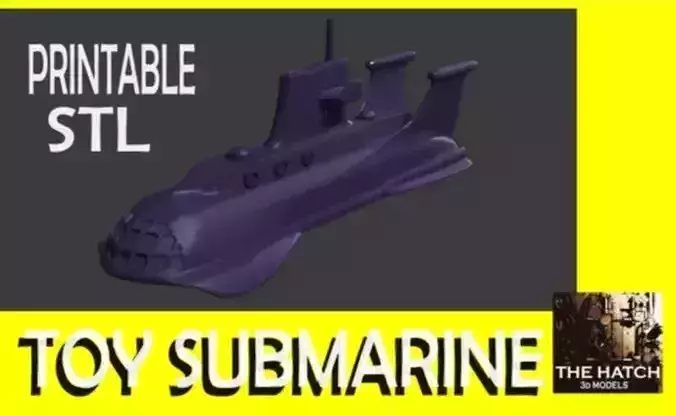 Submarine Toy 3D print model