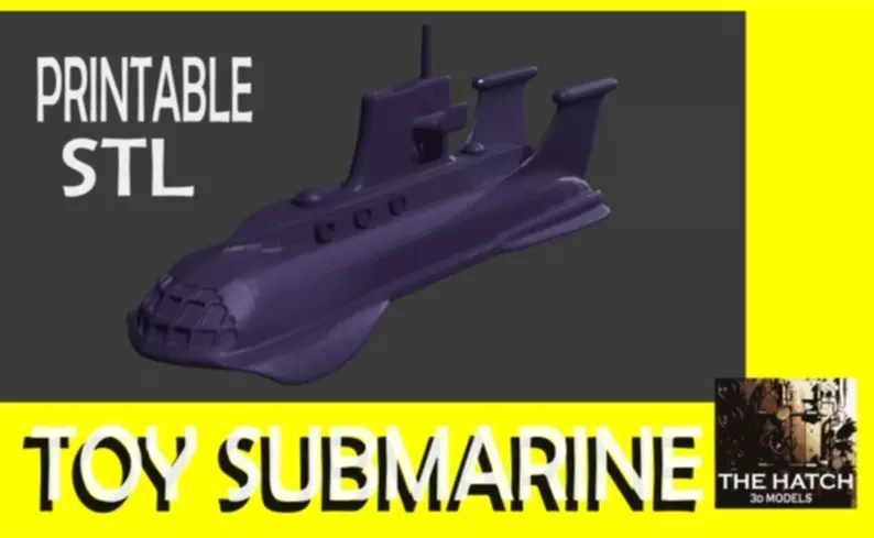 Submarine Toy 3D print model_0