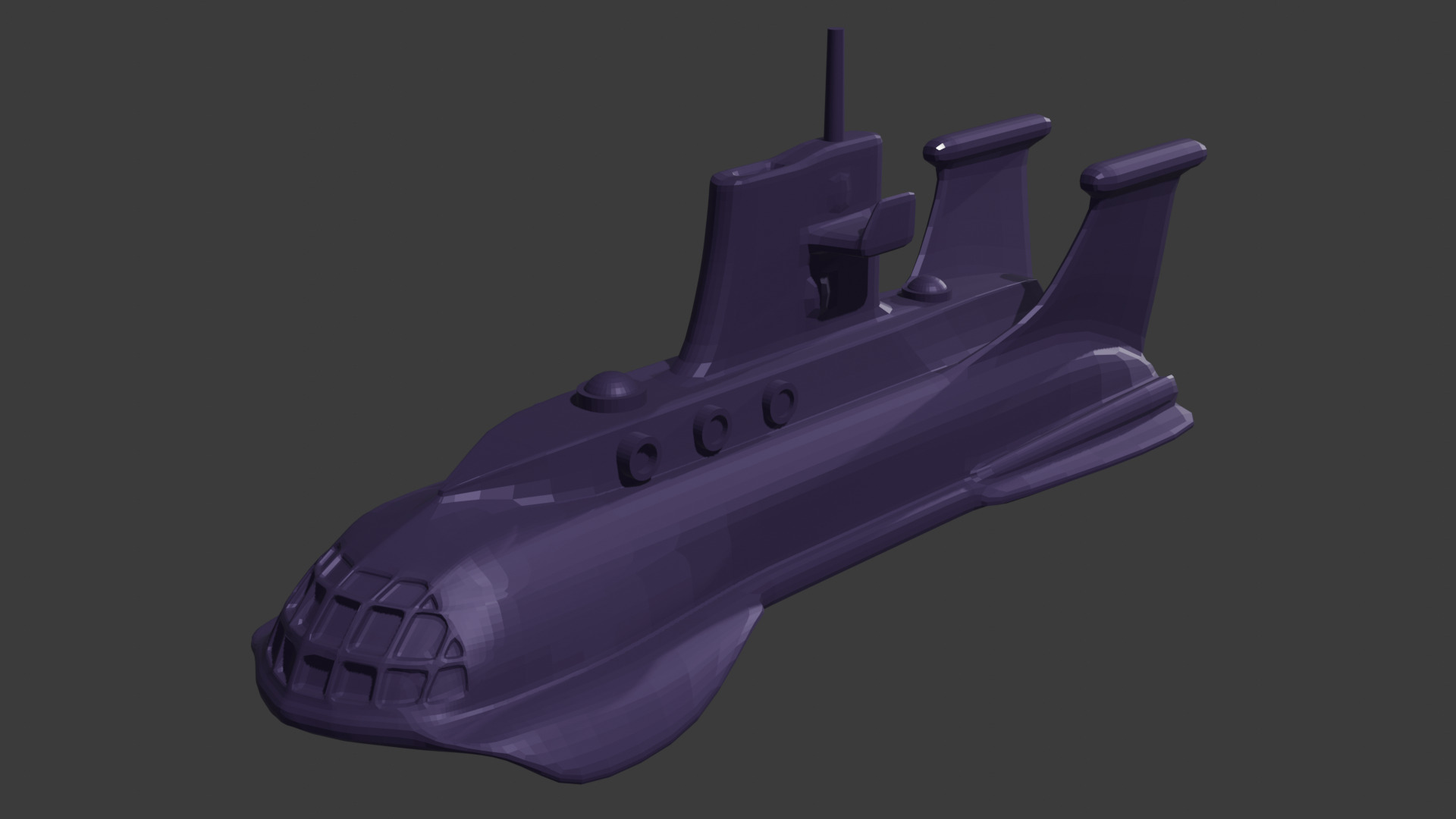 Submarine Toy 3D print model_1