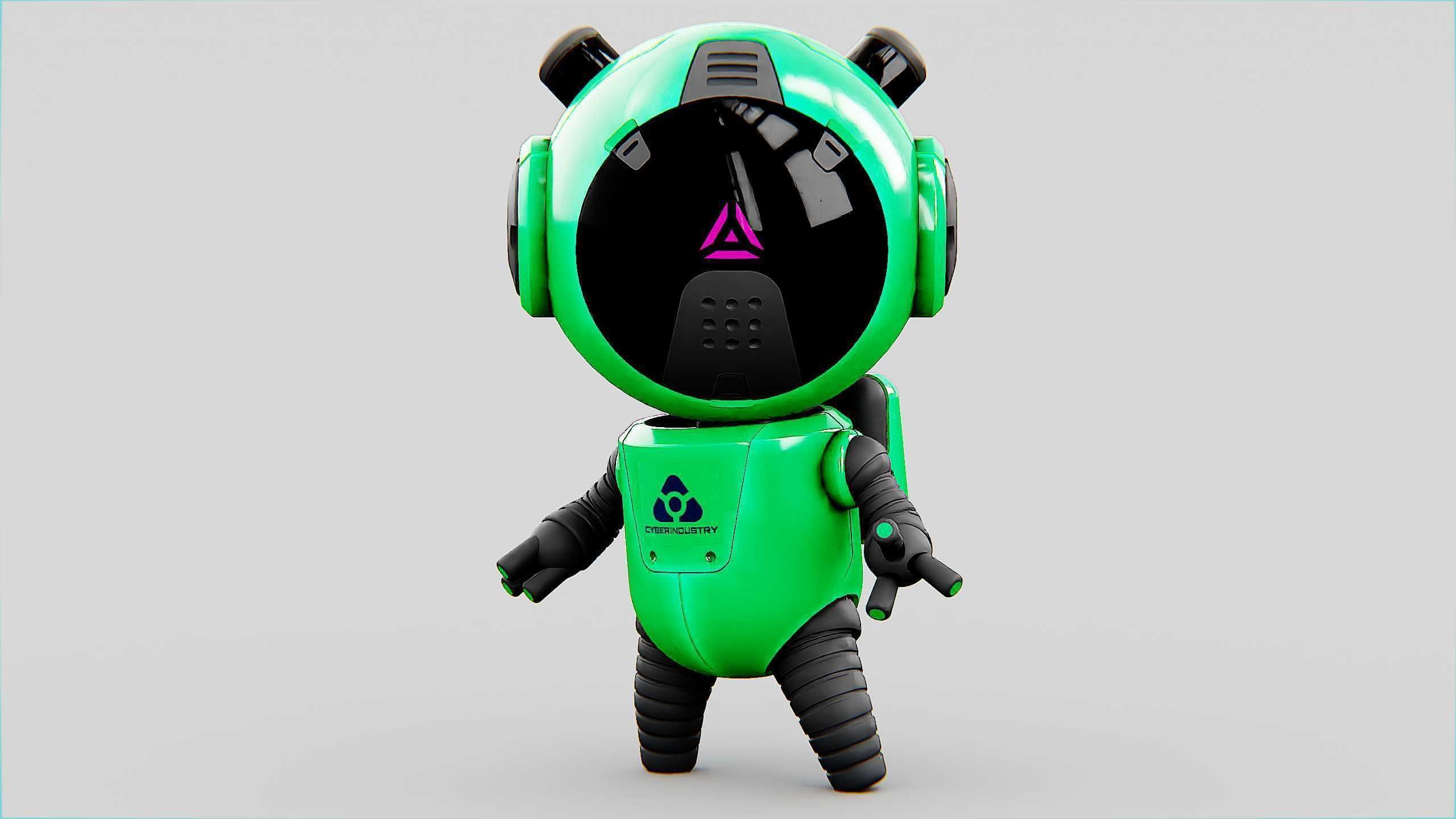 TOON BOT ECHO Rigged for Unreal Engine - Unity - MIXAMO 3D model_26