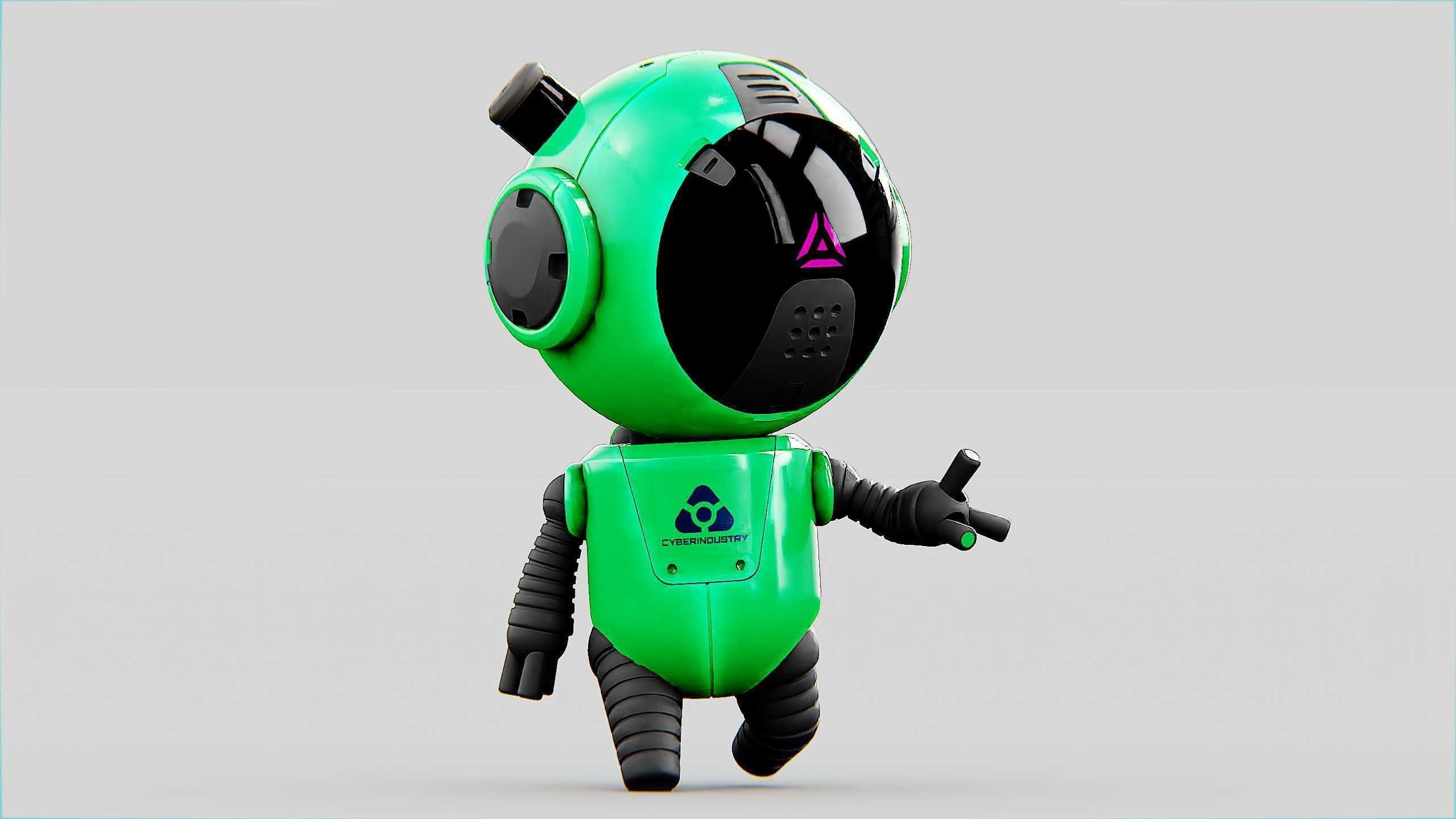 TOON BOT ECHO Rigged for Unreal Engine - Unity - MIXAMO 3D model_6