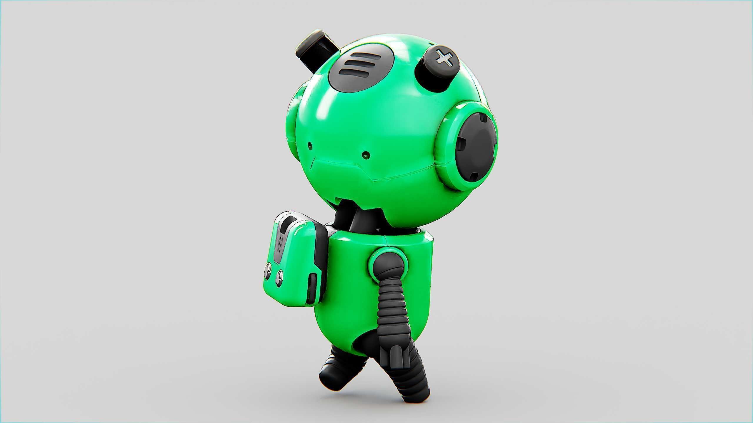 TOON BOT ECHO Rigged for Unreal Engine - Unity - MIXAMO 3D model_12