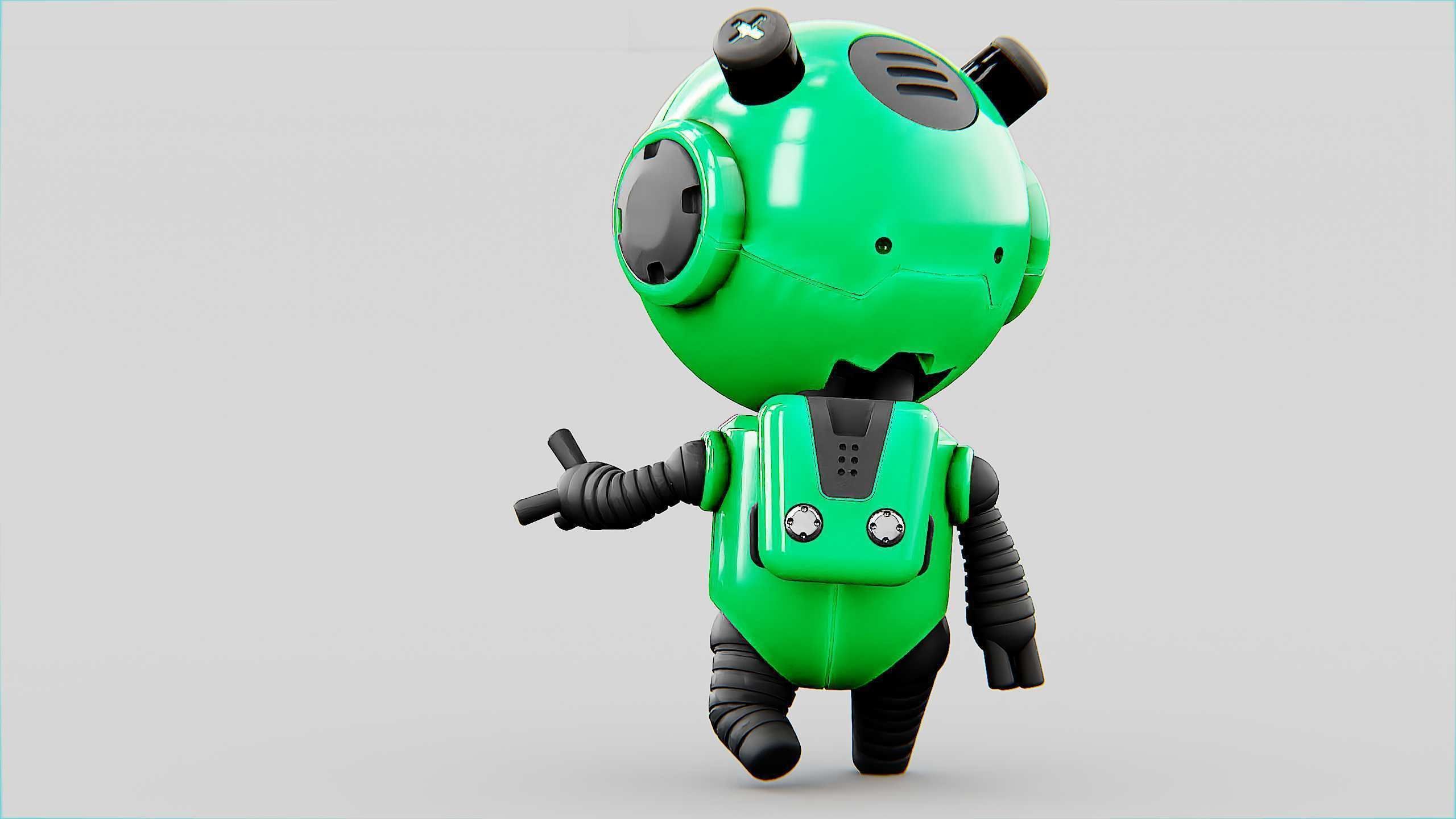 TOON BOT ECHO Rigged for Unreal Engine - Unity - MIXAMO 3D model_15