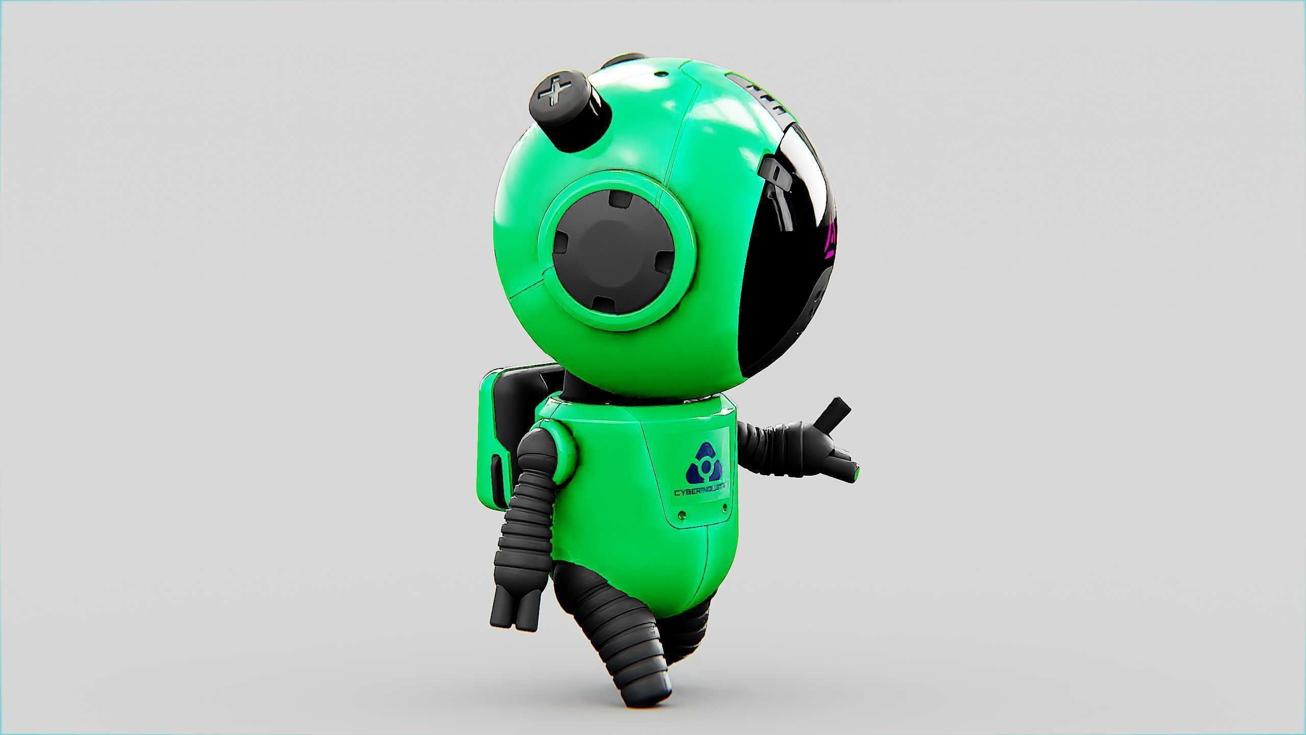 TOON BOT ECHO Rigged for Unreal Engine - Unity - MIXAMO 3D model_9