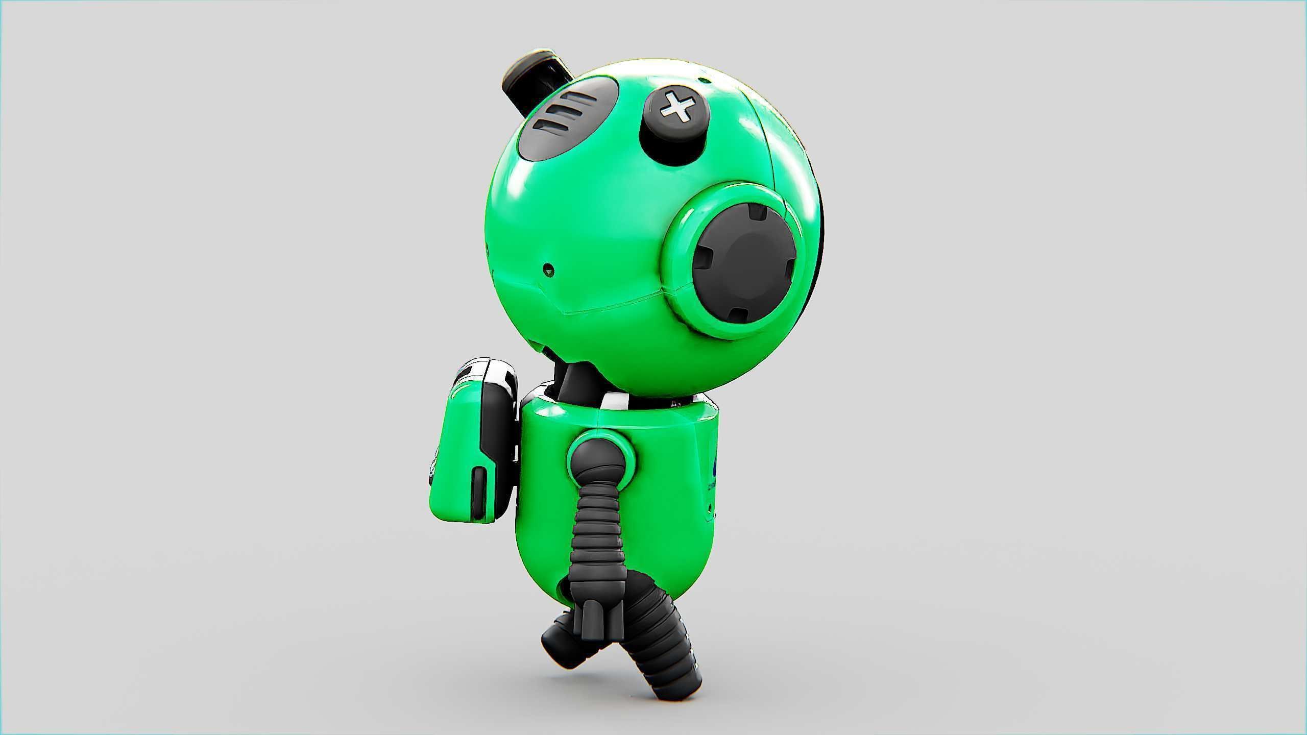 TOON BOT ECHO Rigged for Unreal Engine - Unity - MIXAMO 3D model_11