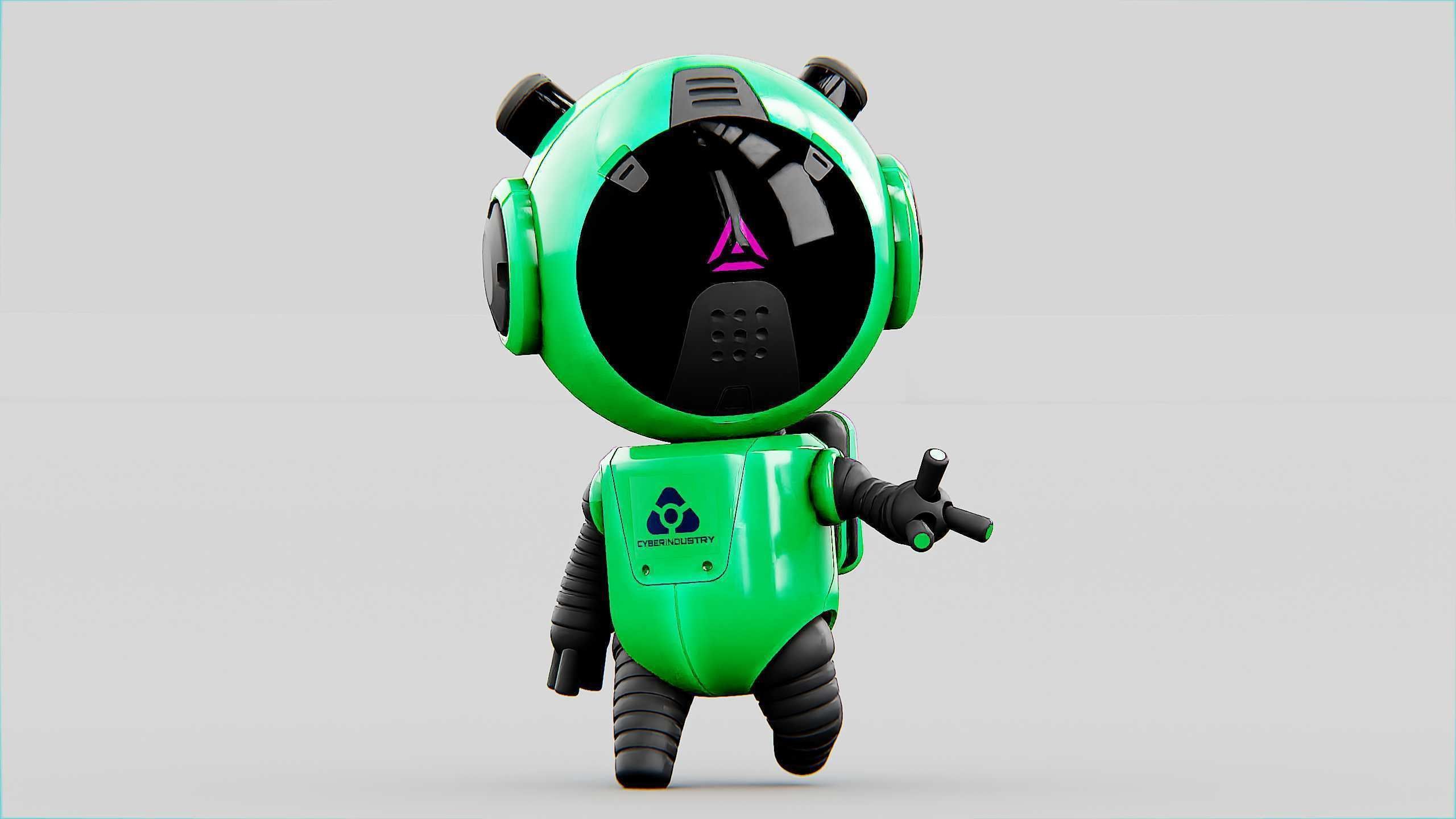 TOON BOT ECHO Rigged for Unreal Engine - Unity - MIXAMO 3D model_4