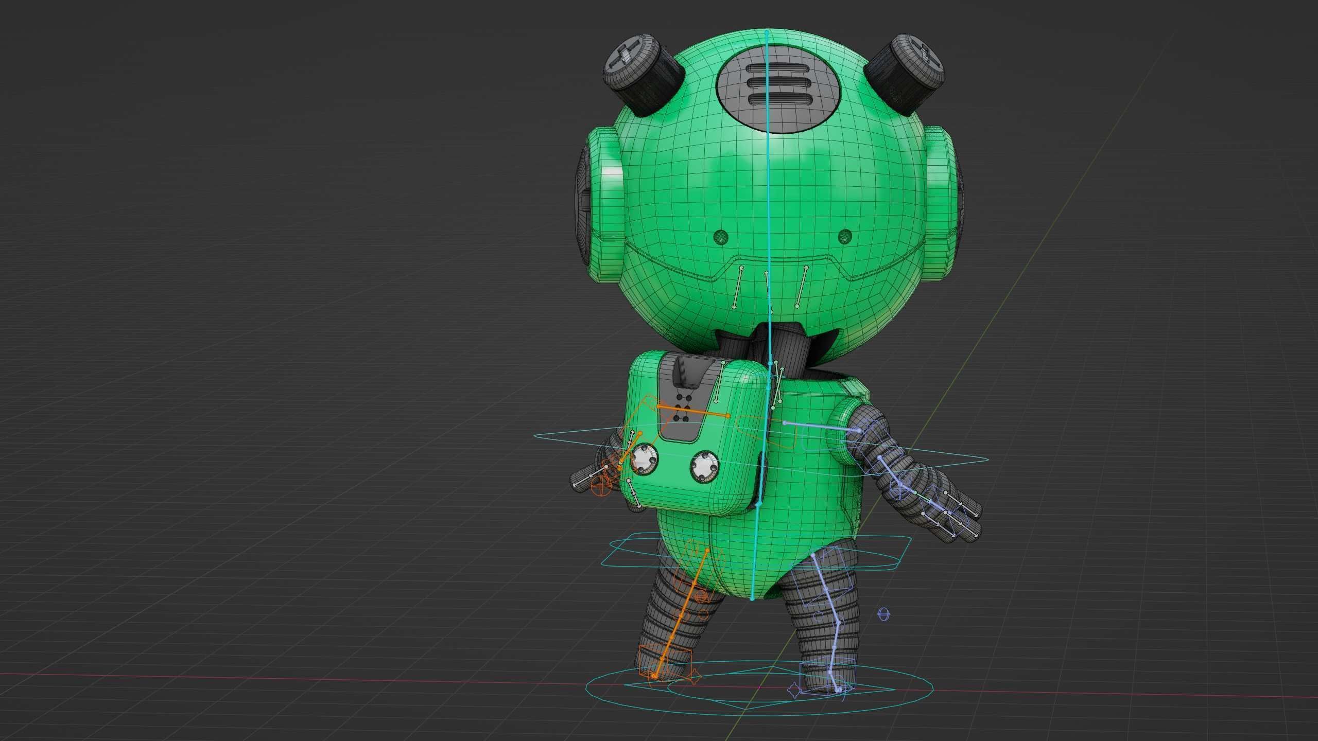 TOON BOT ECHO Rigged for Unreal Engine - Unity - MIXAMO 3D model_38