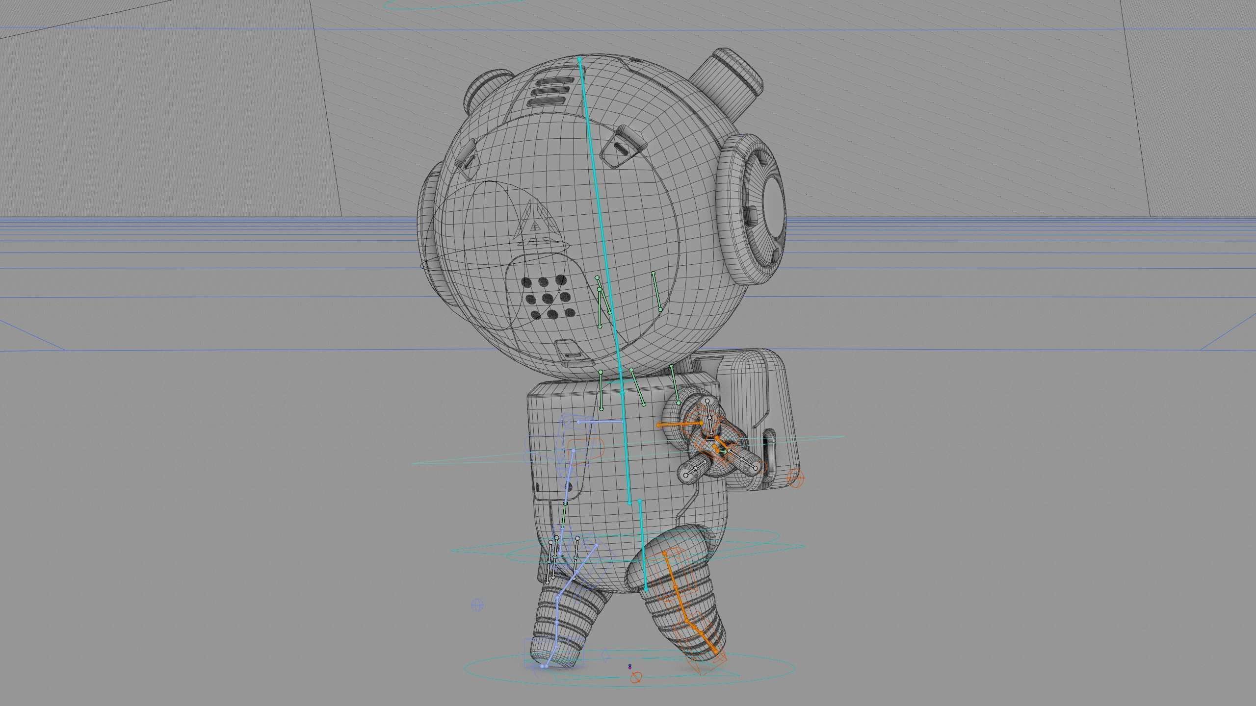 TOON BOT ECHO Rigged for Unreal Engine - Unity - MIXAMO 3D model_42