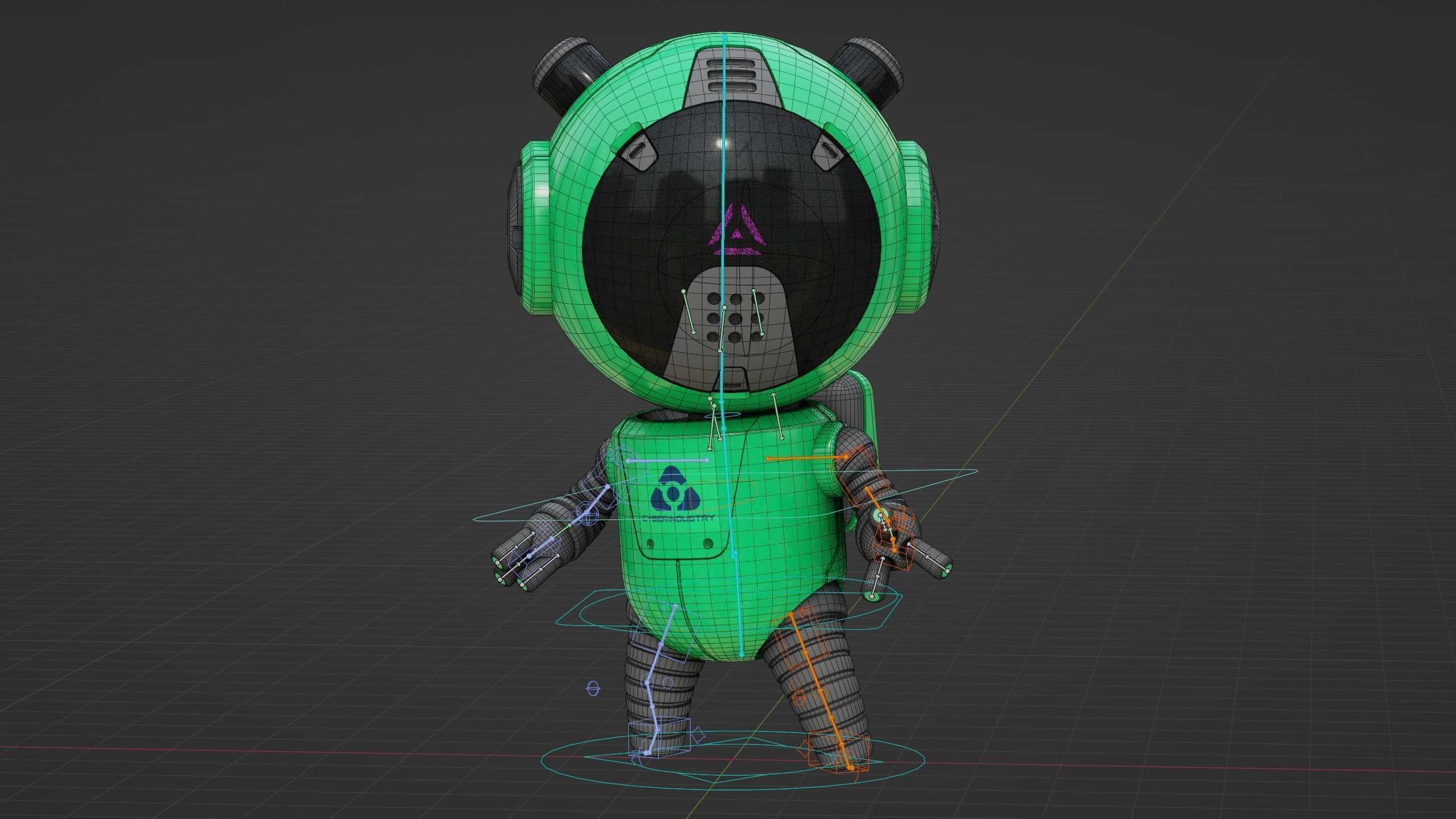 TOON BOT ECHO Rigged for Unreal Engine - Unity - MIXAMO 3D model_37