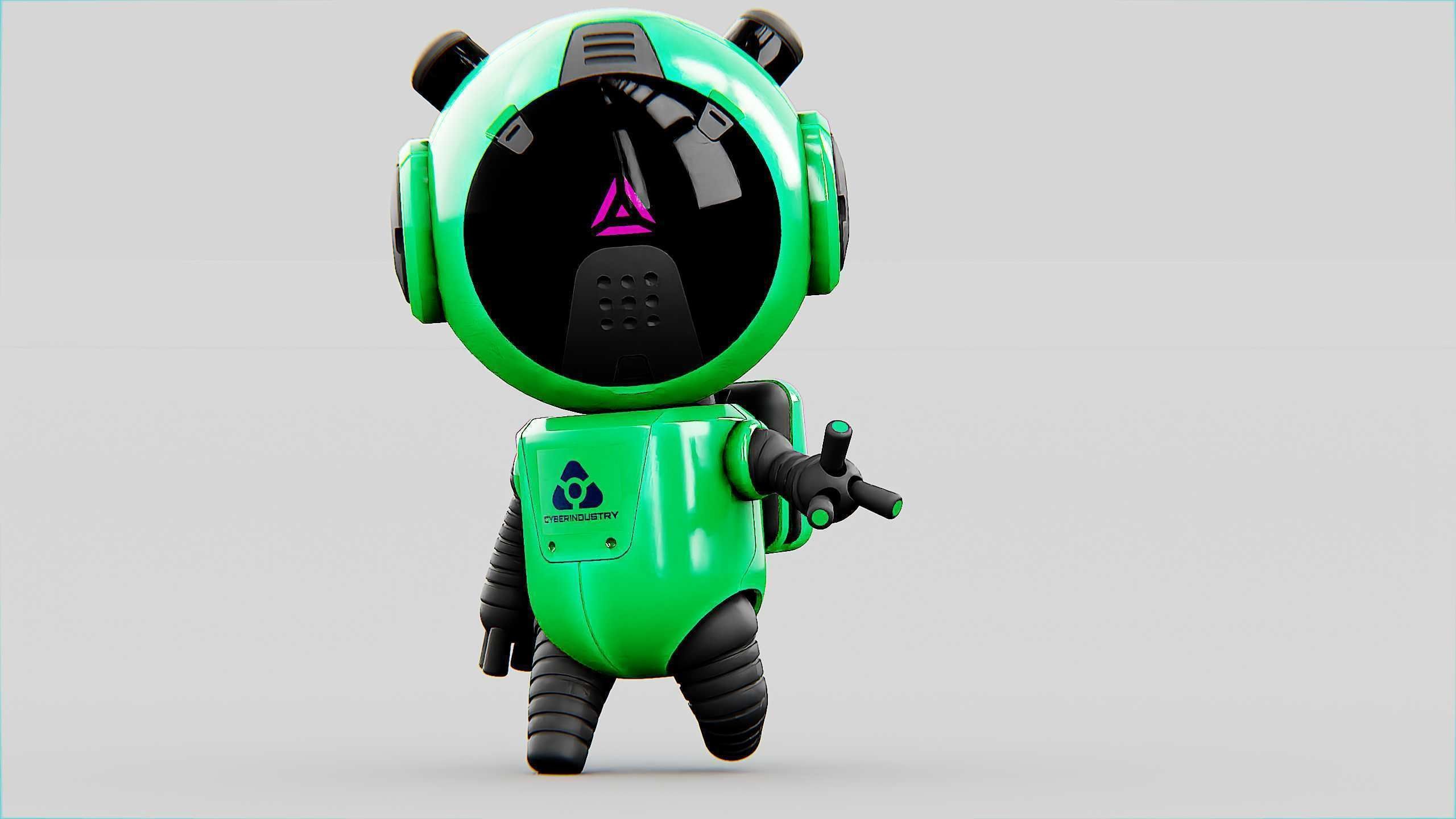 TOON BOT ECHO Rigged for Unreal Engine - Unity - MIXAMO 3D model_22