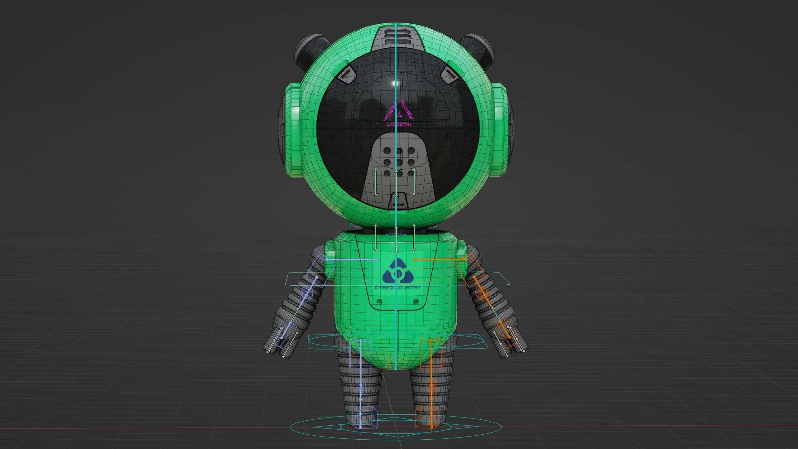TOON BOT ECHO Rigged for Unreal Engine - Unity - MIXAMO 3D model_39