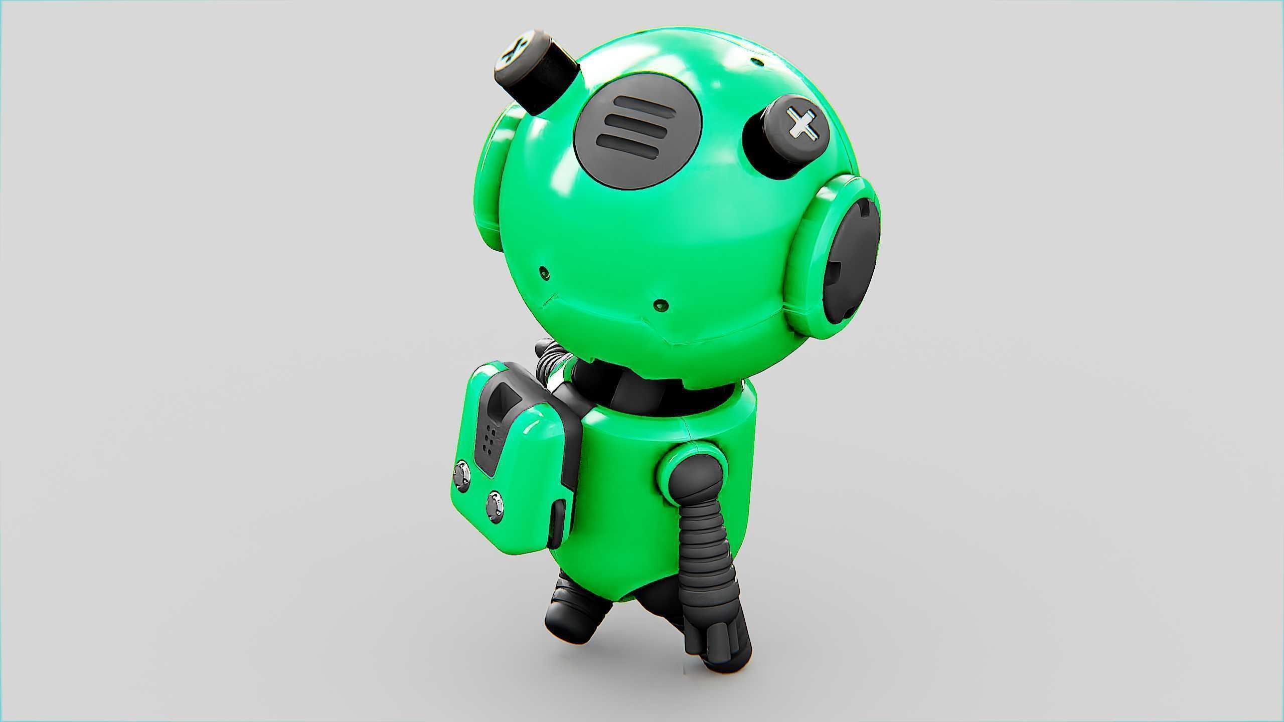 TOON BOT ECHO Rigged for Unreal Engine - Unity - MIXAMO 3D model_23