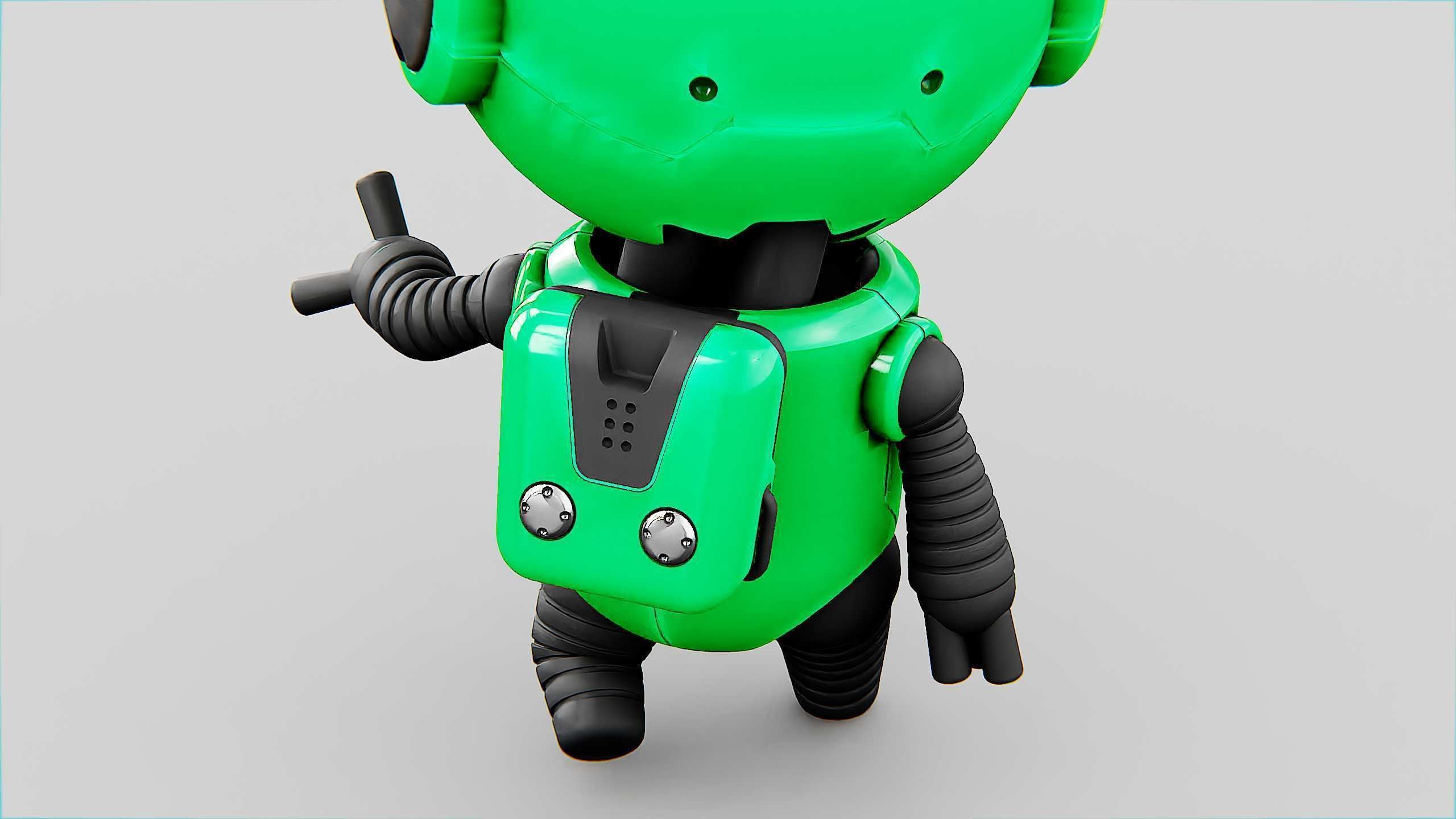 TOON BOT ECHO Rigged for Unreal Engine - Unity - MIXAMO 3D model_20