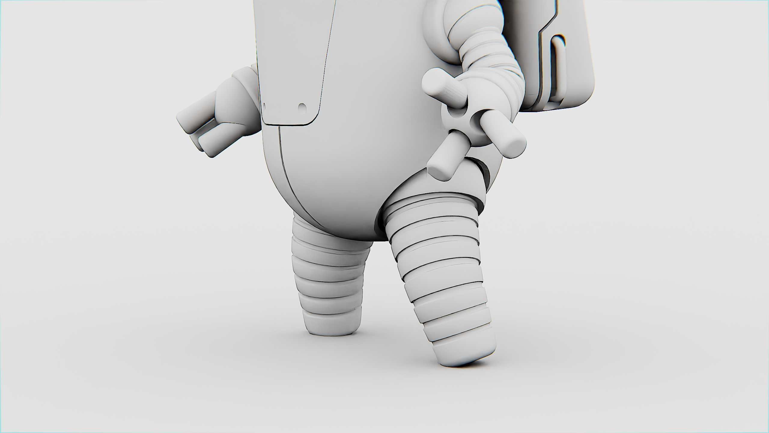 TOON BOT ECHO Rigged for Unreal Engine - Unity - MIXAMO 3D model_34