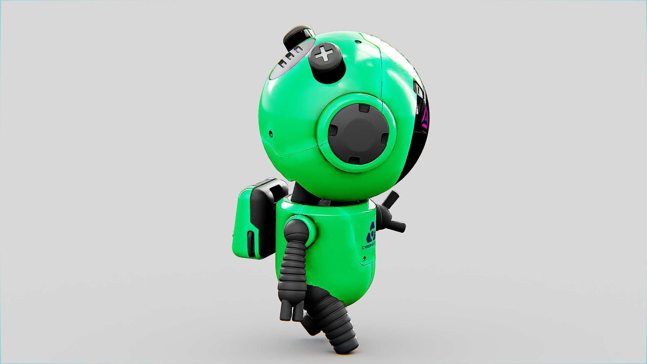 TOON BOT ECHO Rigged for Unreal Engine - Unity - MIXAMO 3D model_10