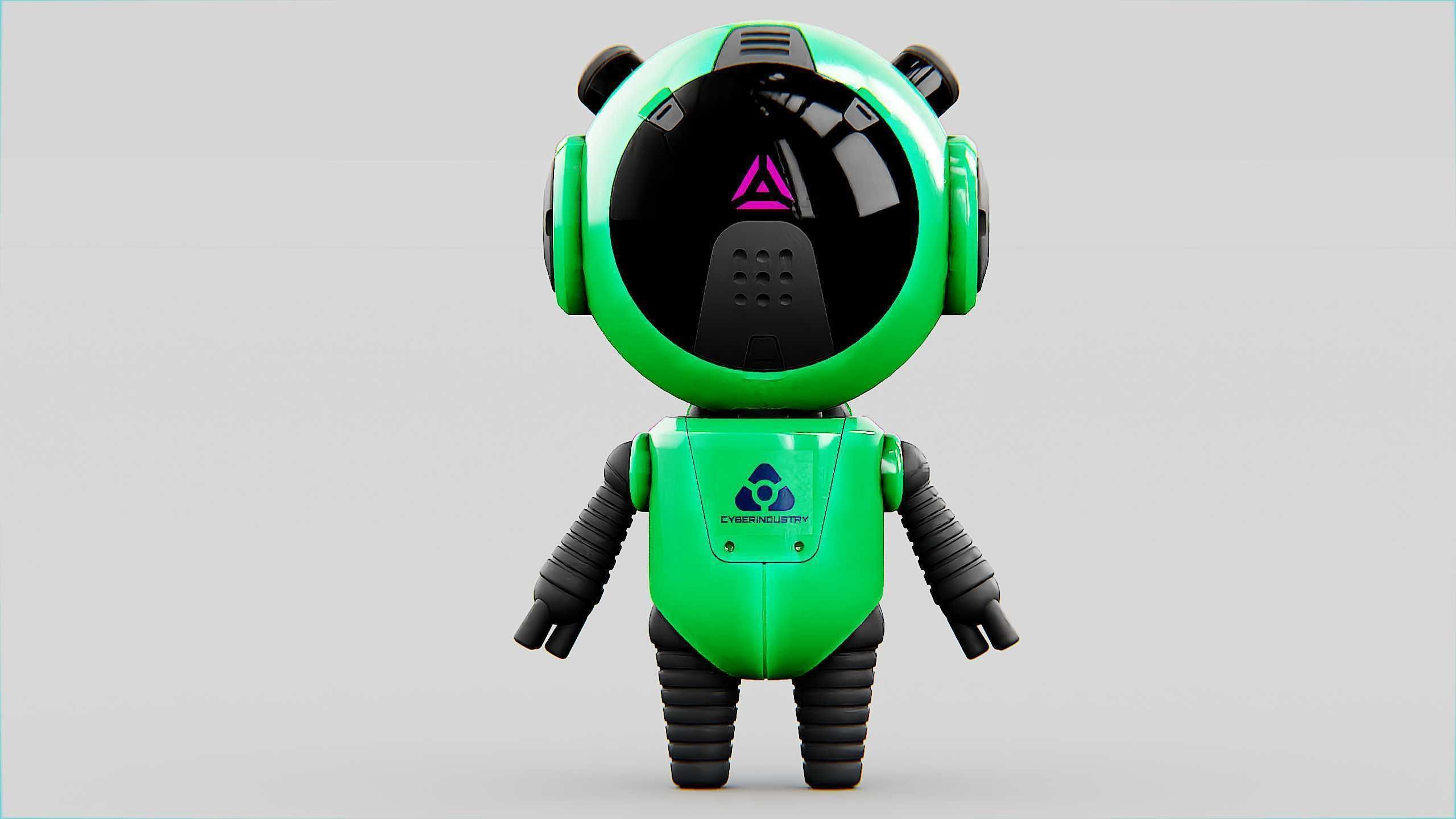 TOON BOT ECHO Rigged for Unreal Engine - Unity - MIXAMO 3D model_24