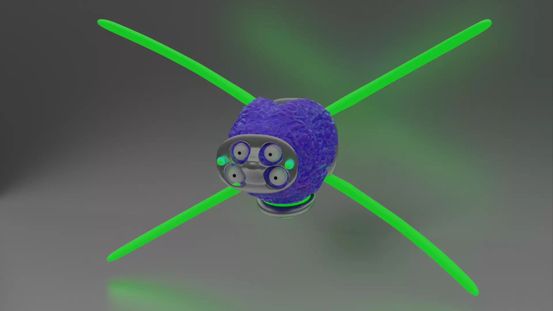 Brain Alien 3D model_0