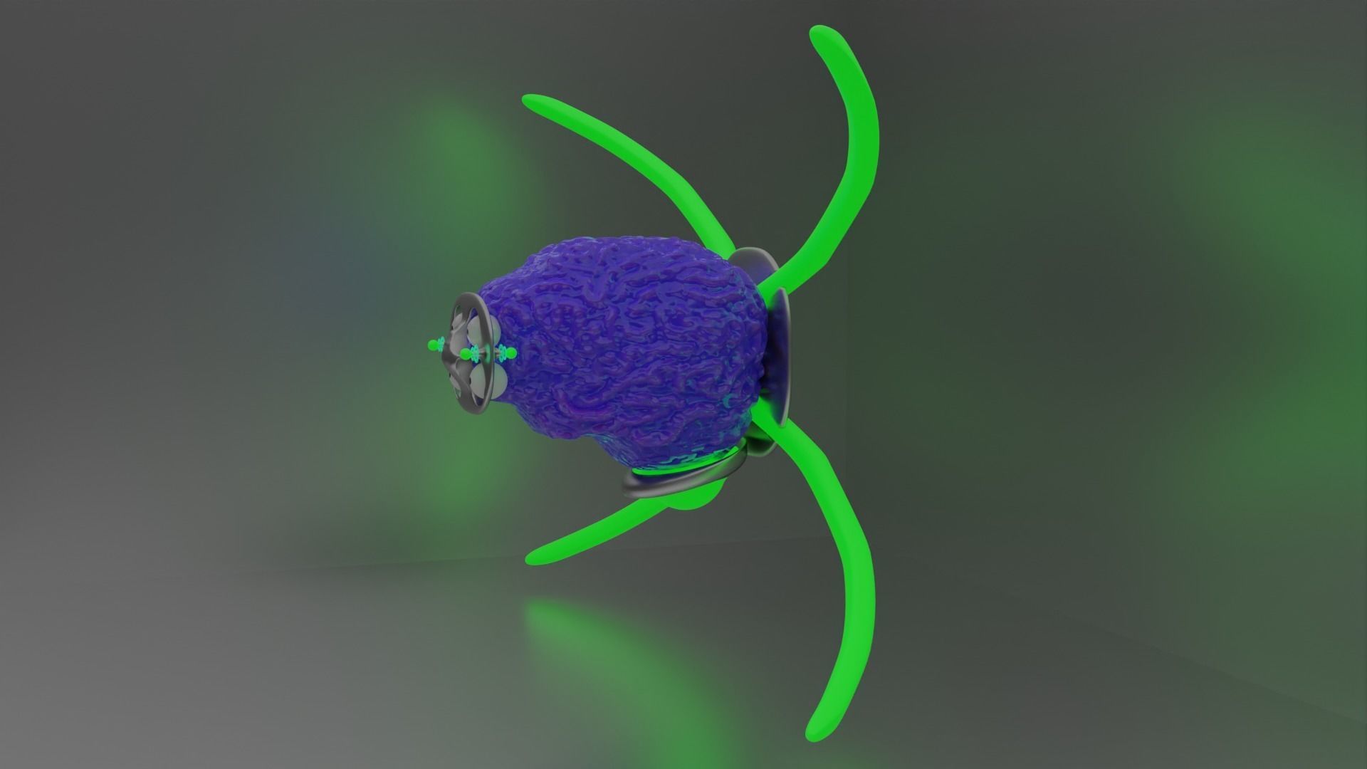 Brain Alien 3D model_1