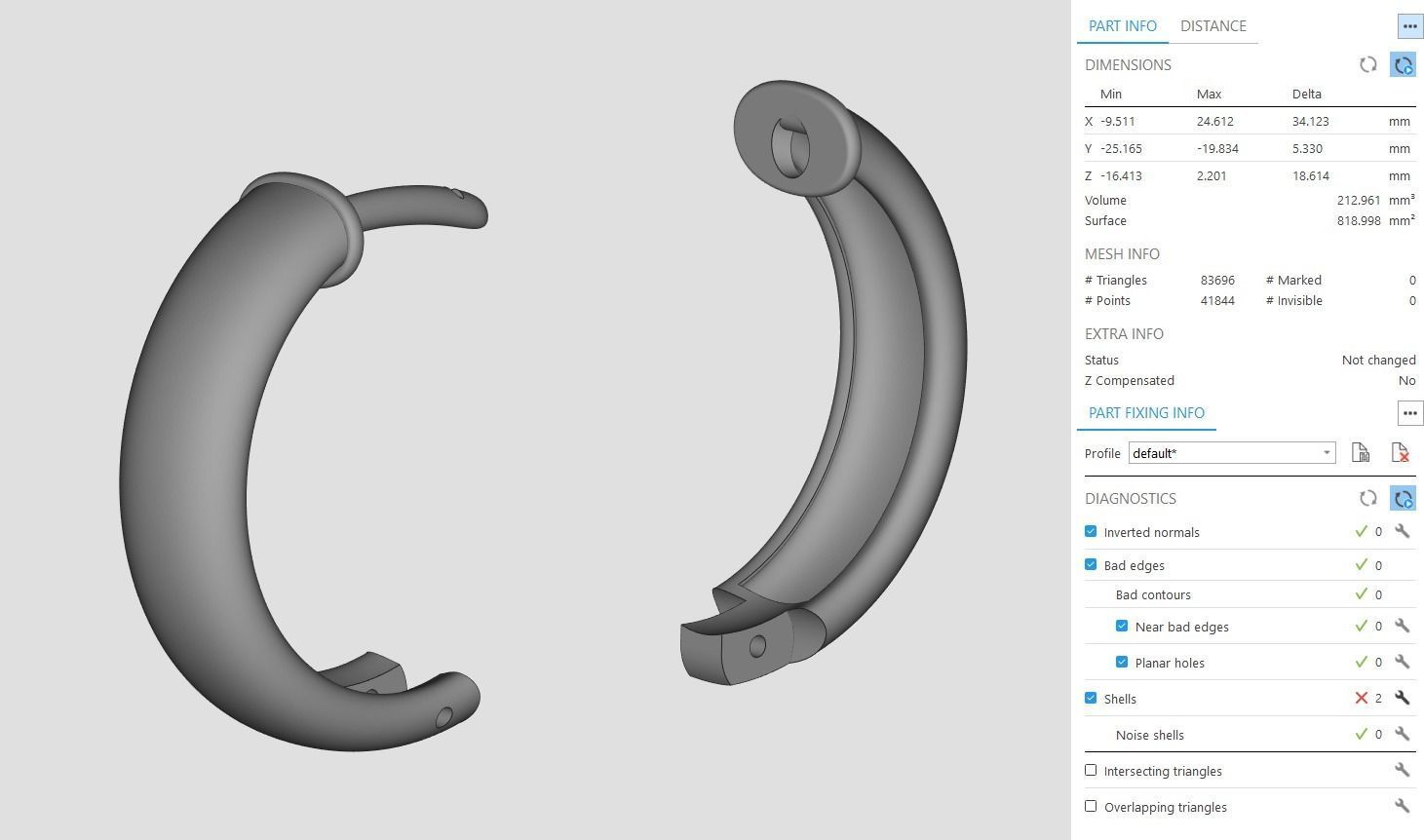 Hoop Earrings 5mm width 5 sizes 3D print model_20