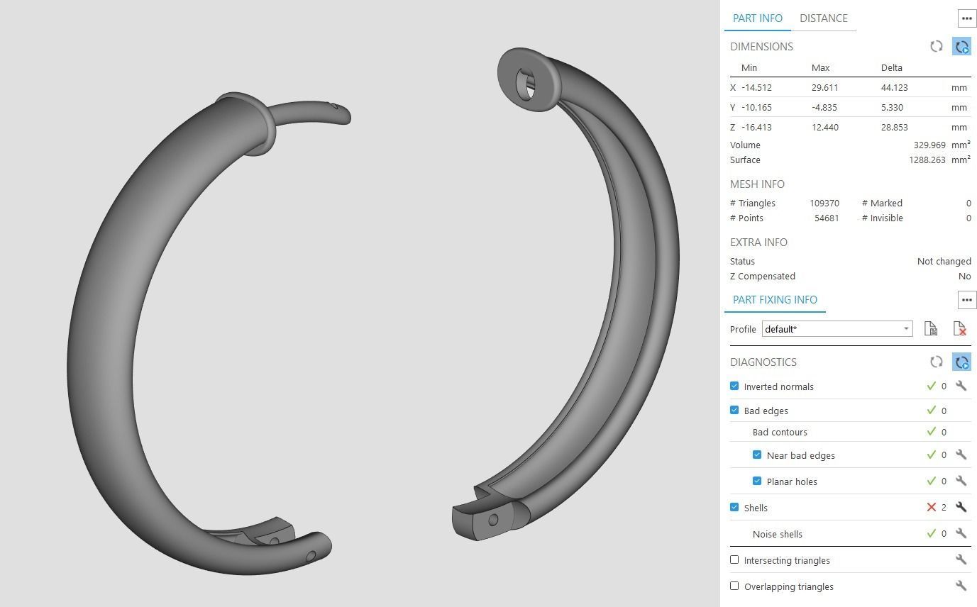 Hoop Earrings 5mm width 5 sizes 3D print model_22