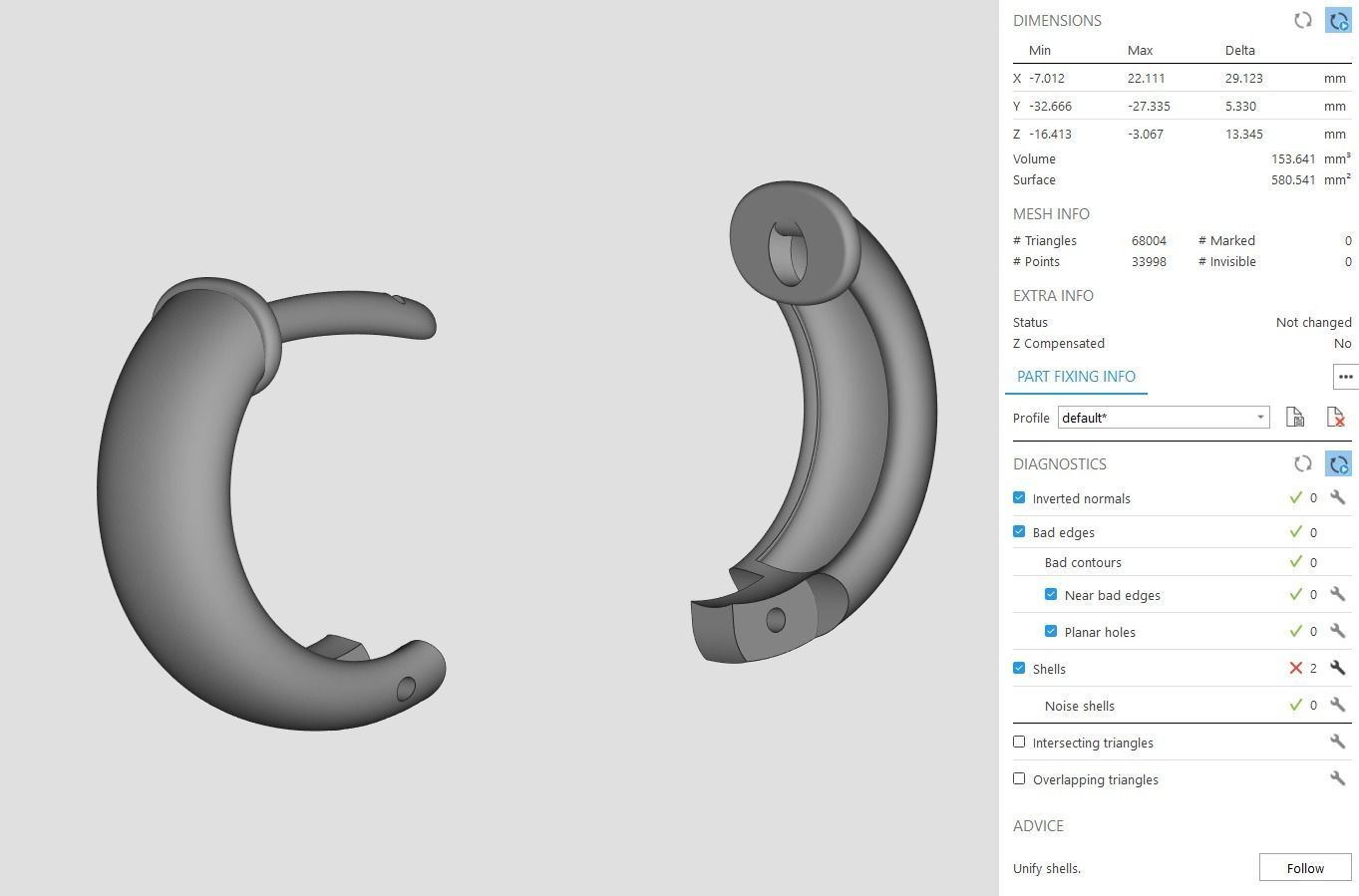 Hoop Earrings 5mm width 5 sizes 3D print model_16