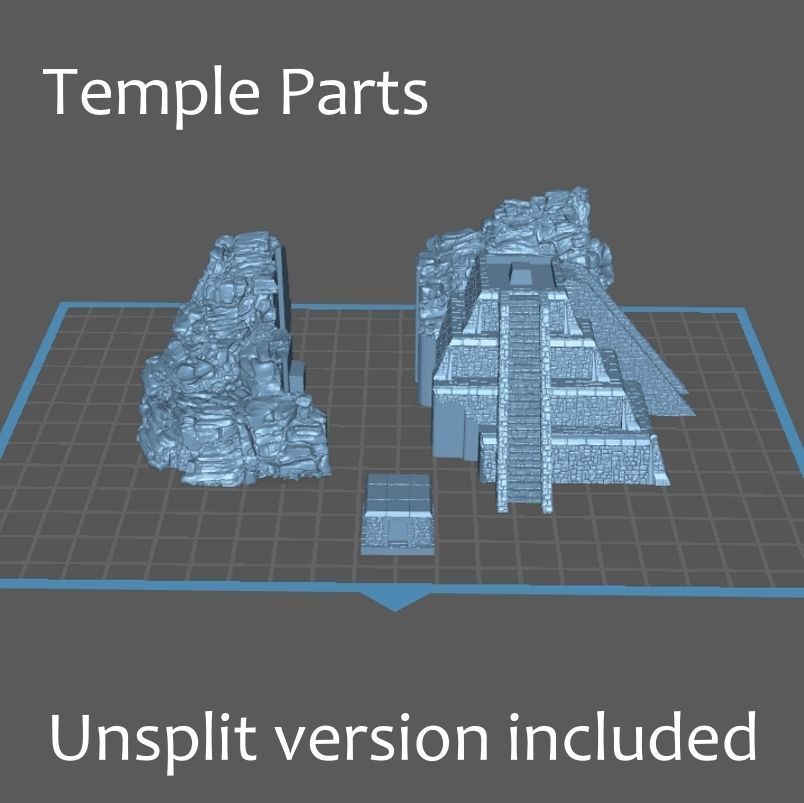 Aztec Mayan Fantasy Temple Terrain 3D Print Model 3D print model_5