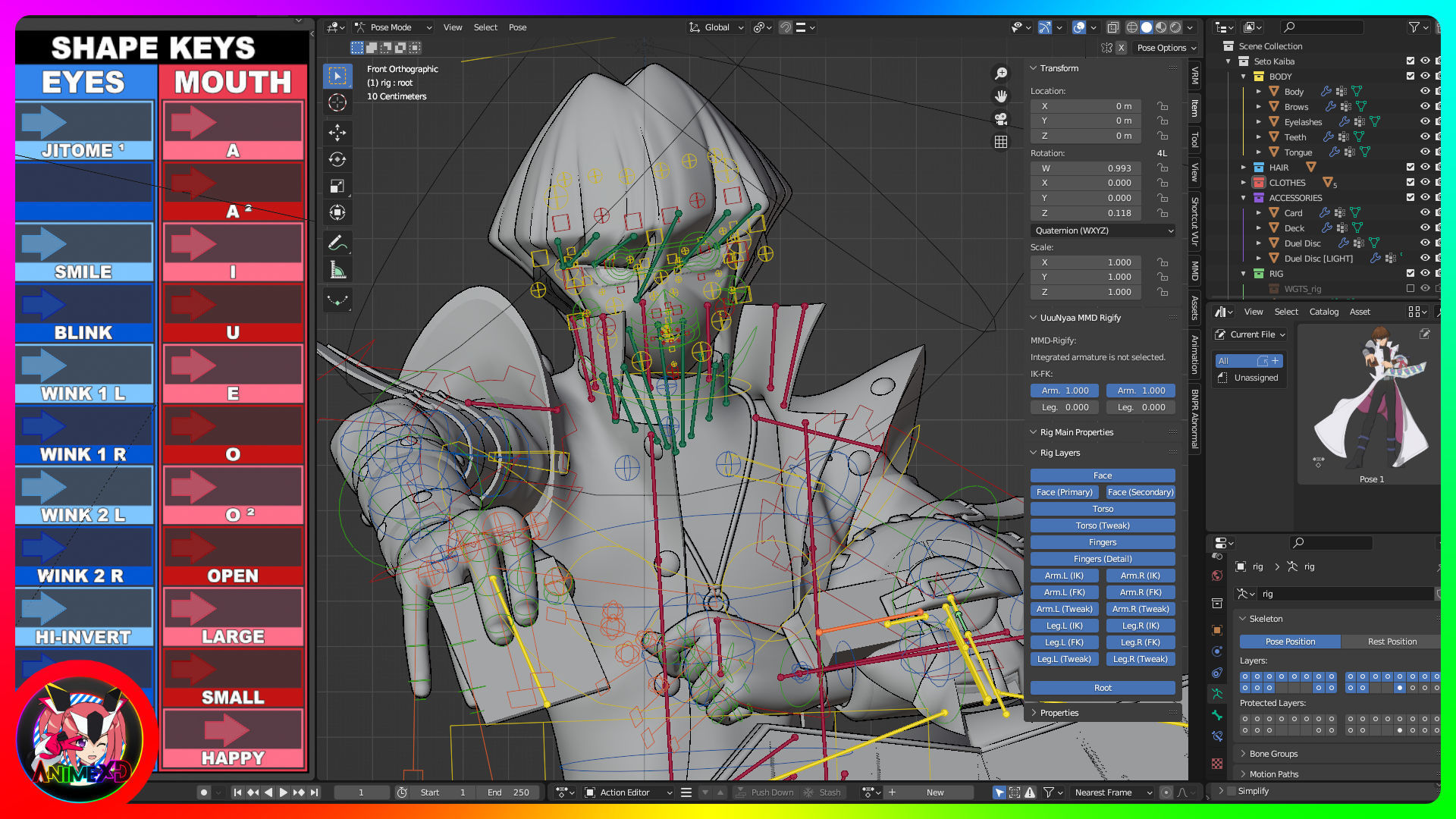 Seto Kaiba - Yu Gi Oh - 3D Model Blender 3D model_5