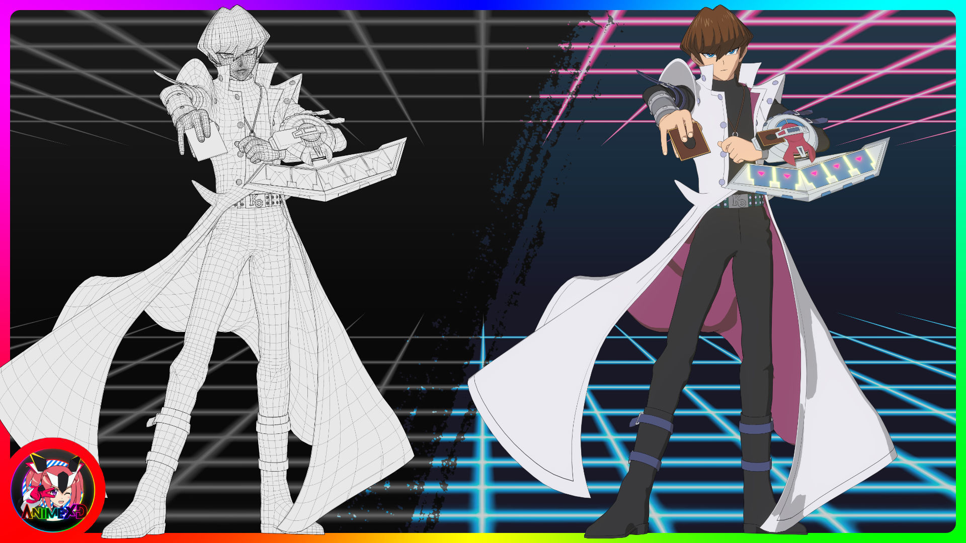 Seto Kaiba - Yu Gi Oh - 3D Model Blender 3D model_1