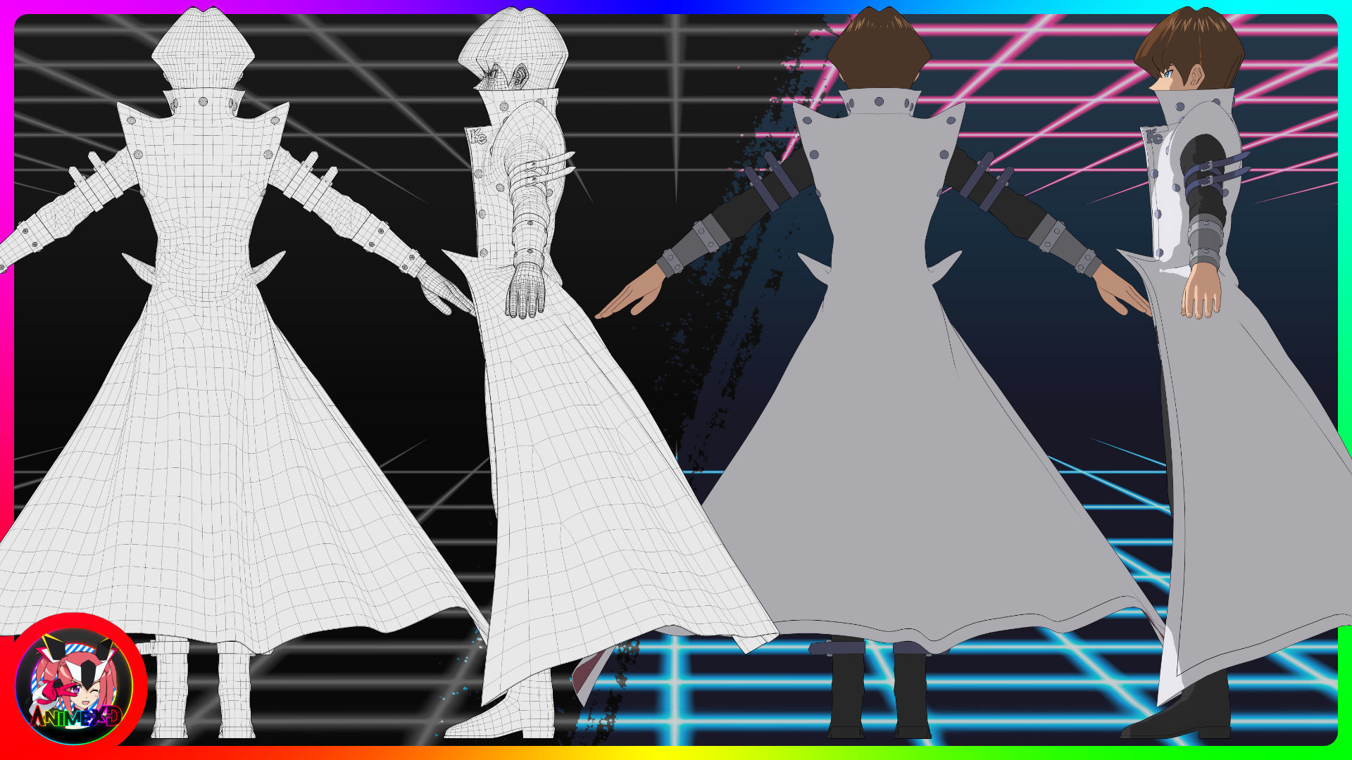 Seto Kaiba - Yu Gi Oh - 3D Model Blender 3D model_3