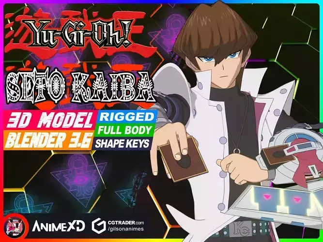 Seto Kaiba - Yu Gi Oh - 3D Model Blender 3D model