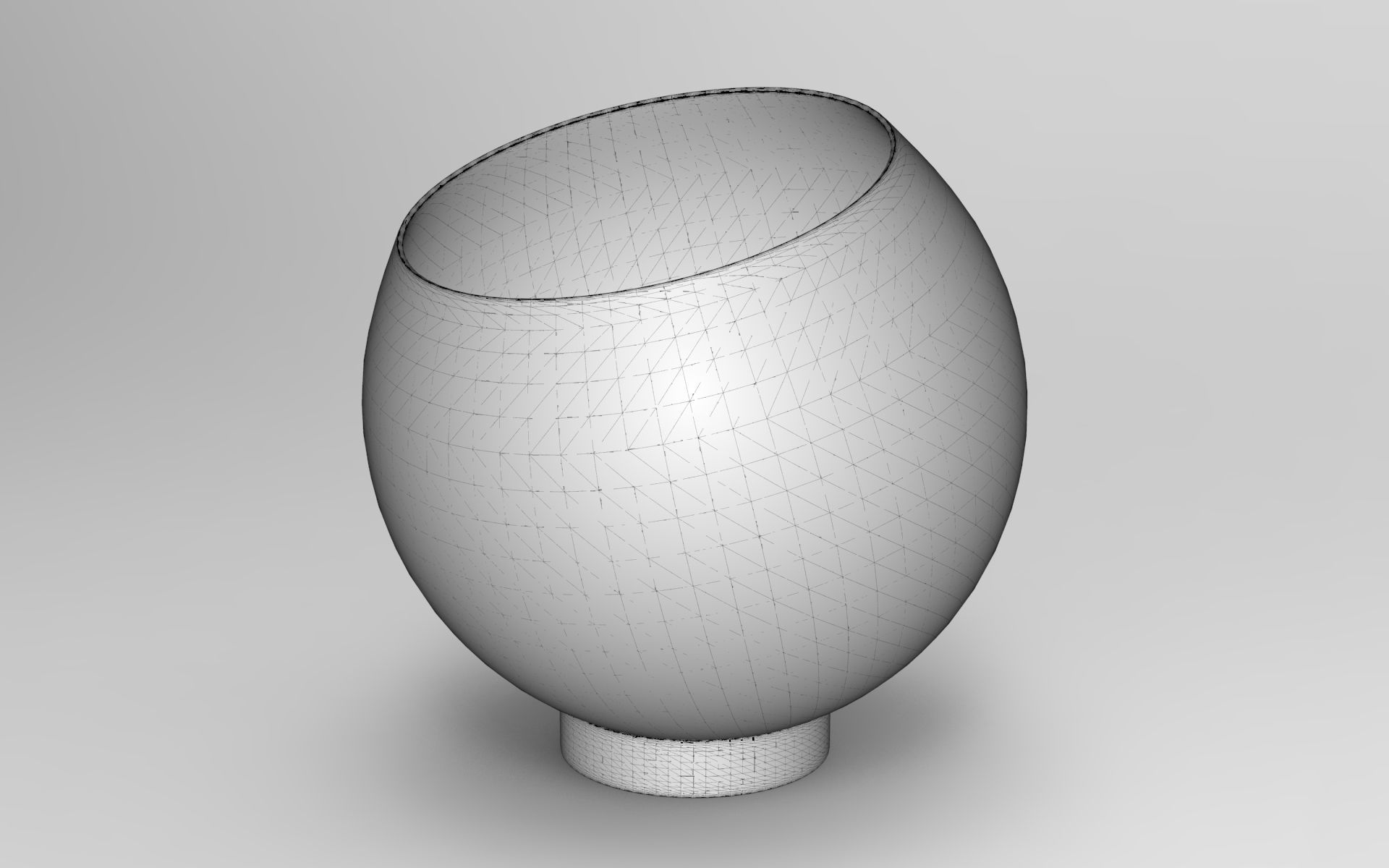 Sral Flower Pot Low-poly 3D model_5