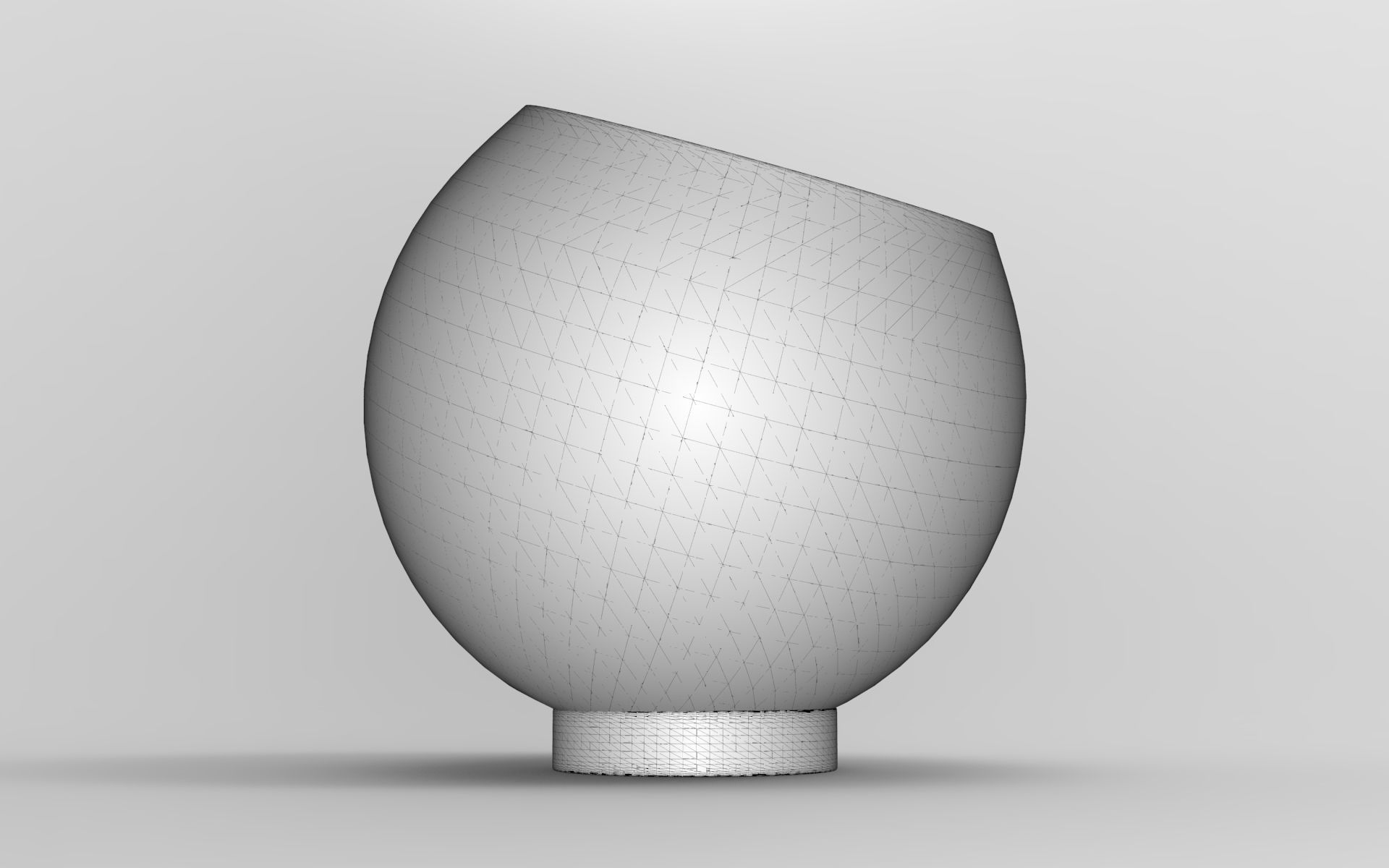 Sral Flower Pot Low-poly 3D model_6