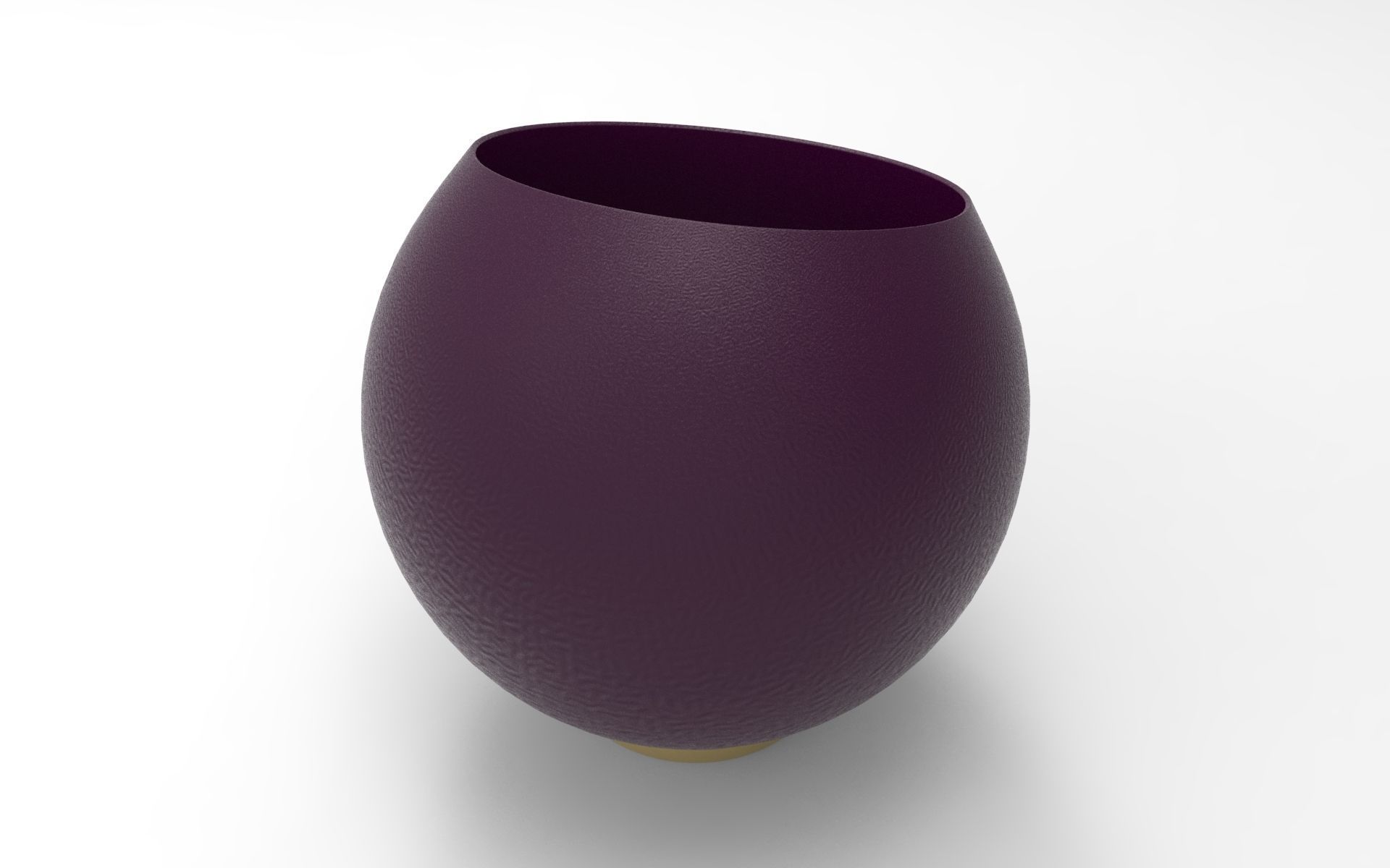 Sral Flower Pot Low-poly 3D model_3