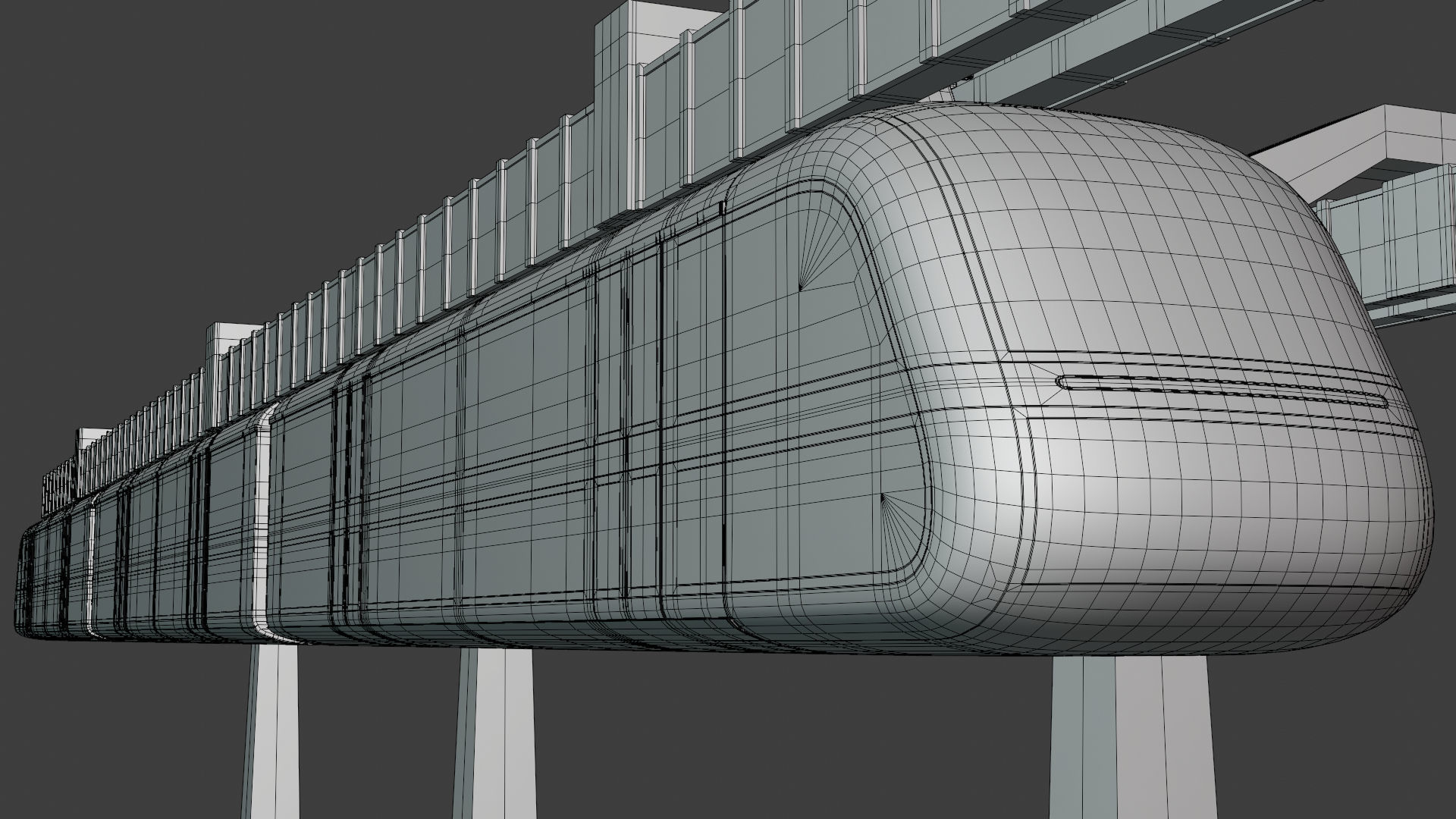 Elevated and maglev trains collection _2