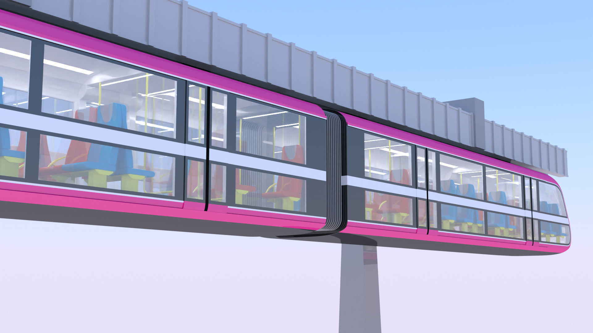 Elevated and maglev trains collection _4