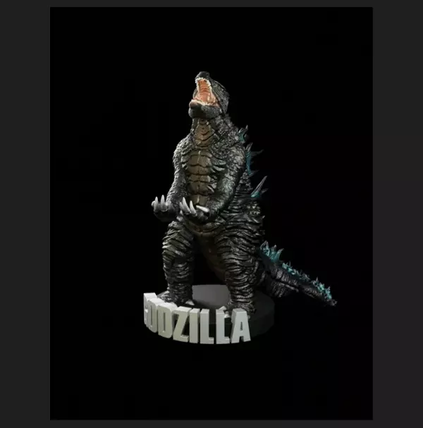 Godzilla joystick holder  3D print model_0