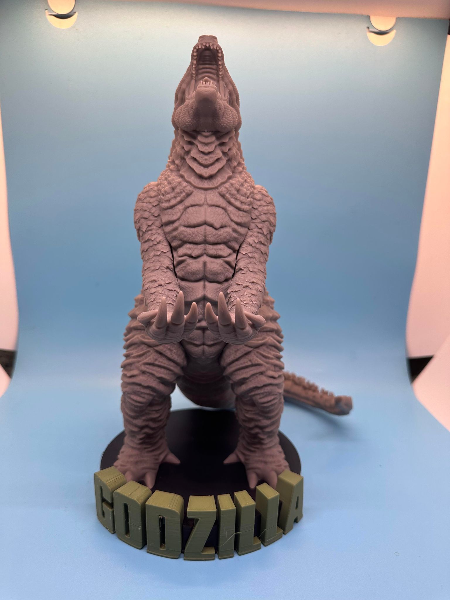 Godzilla joystick holder  3D print model_1