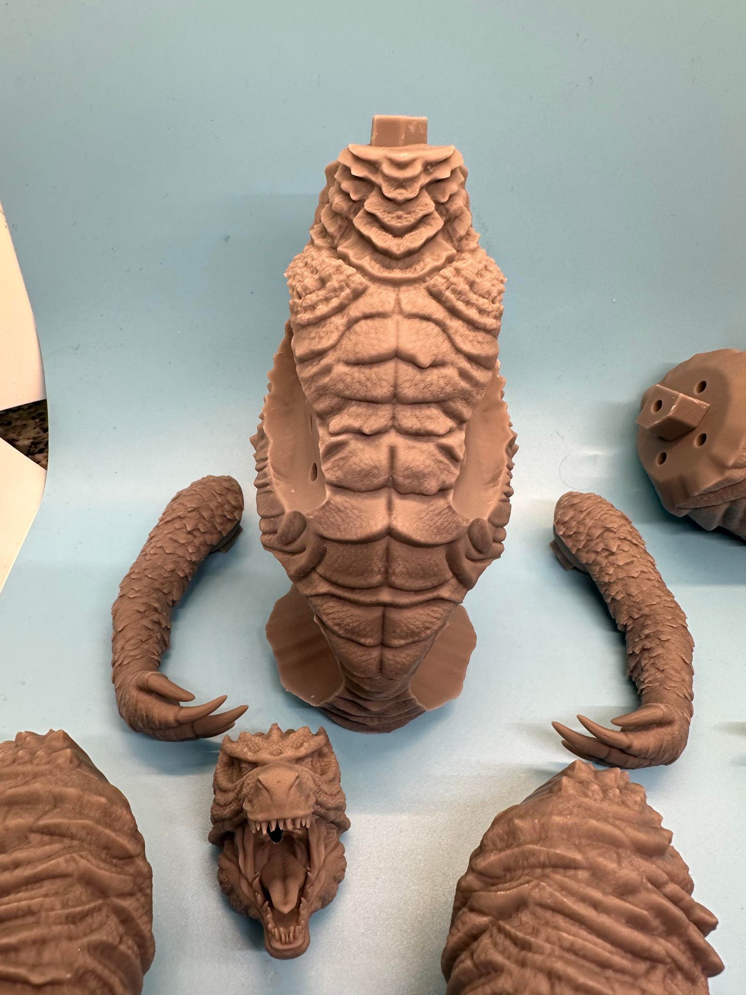 Godzilla joystick holder  3D print model_3