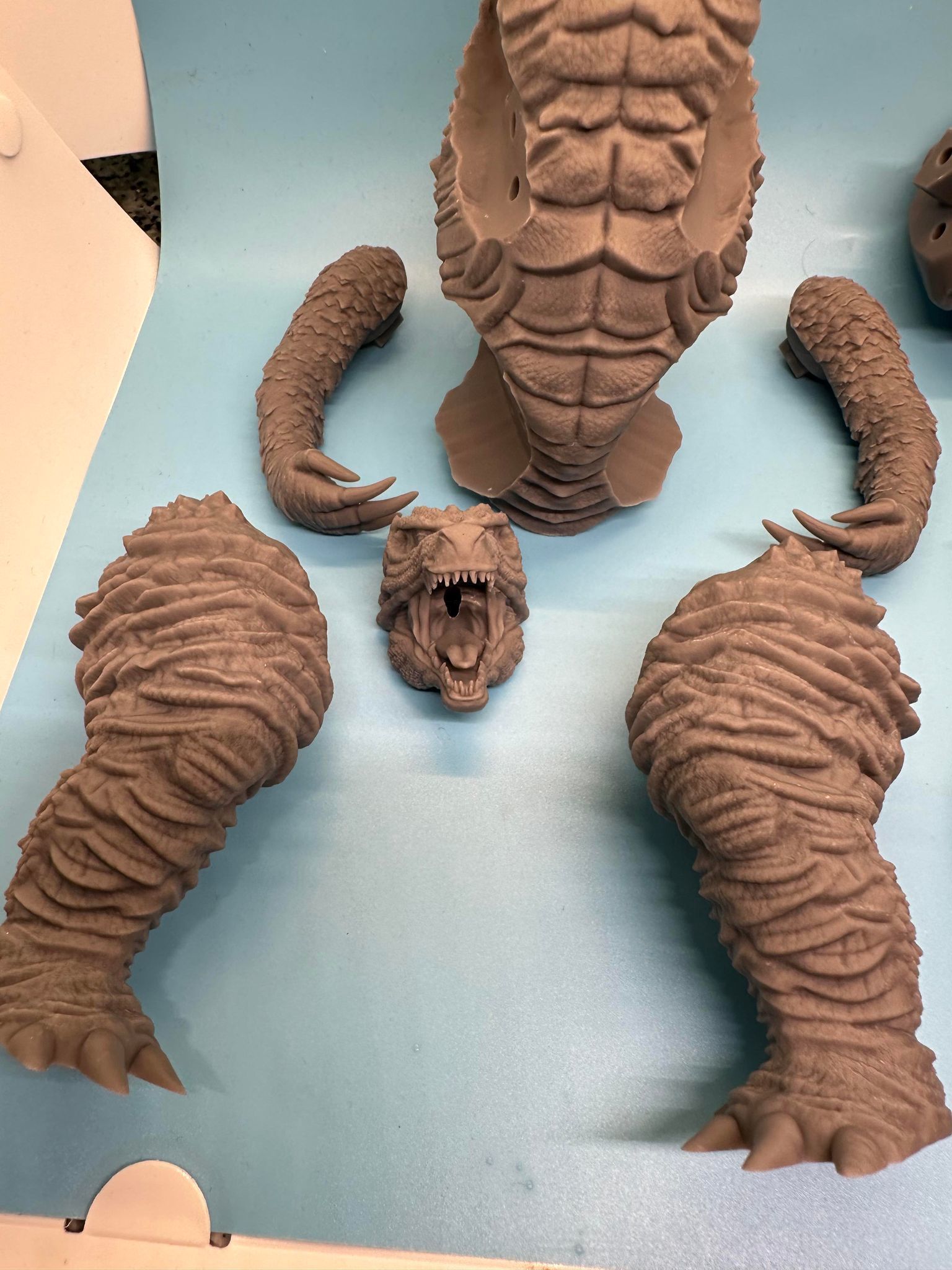 Godzilla joystick holder  3D print model_8