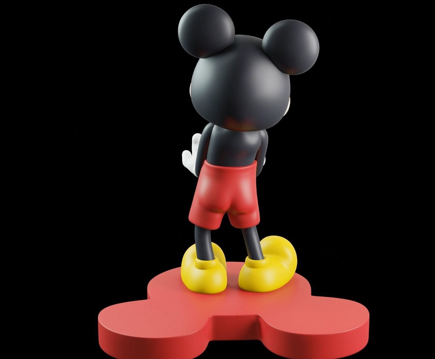 Mickey joystick holder  3D print model_2