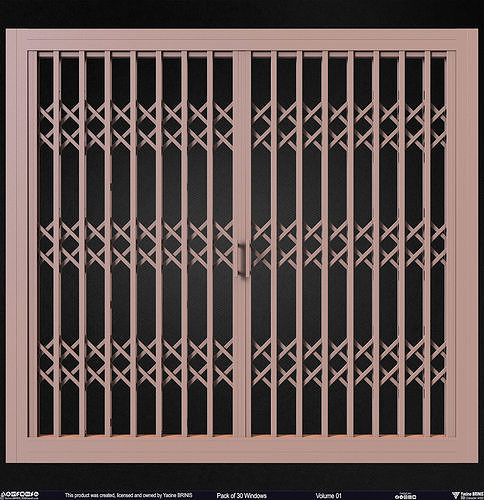 Pack of 30 Windows Volume 01 Low-poly 3D model 6