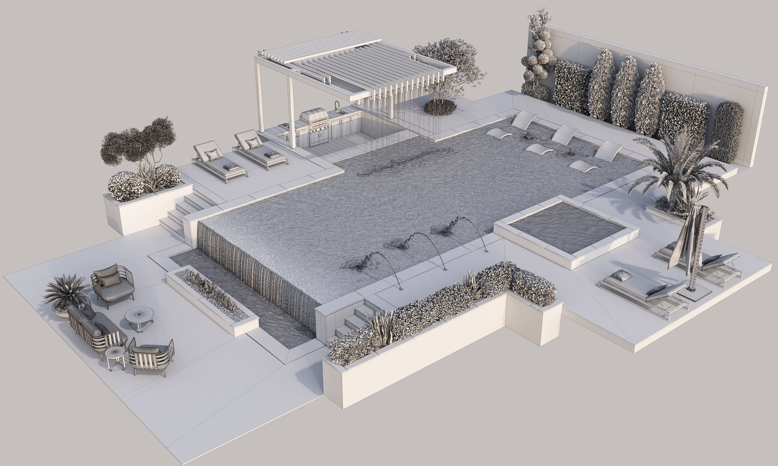 Swimming Pool 11 3D model_28