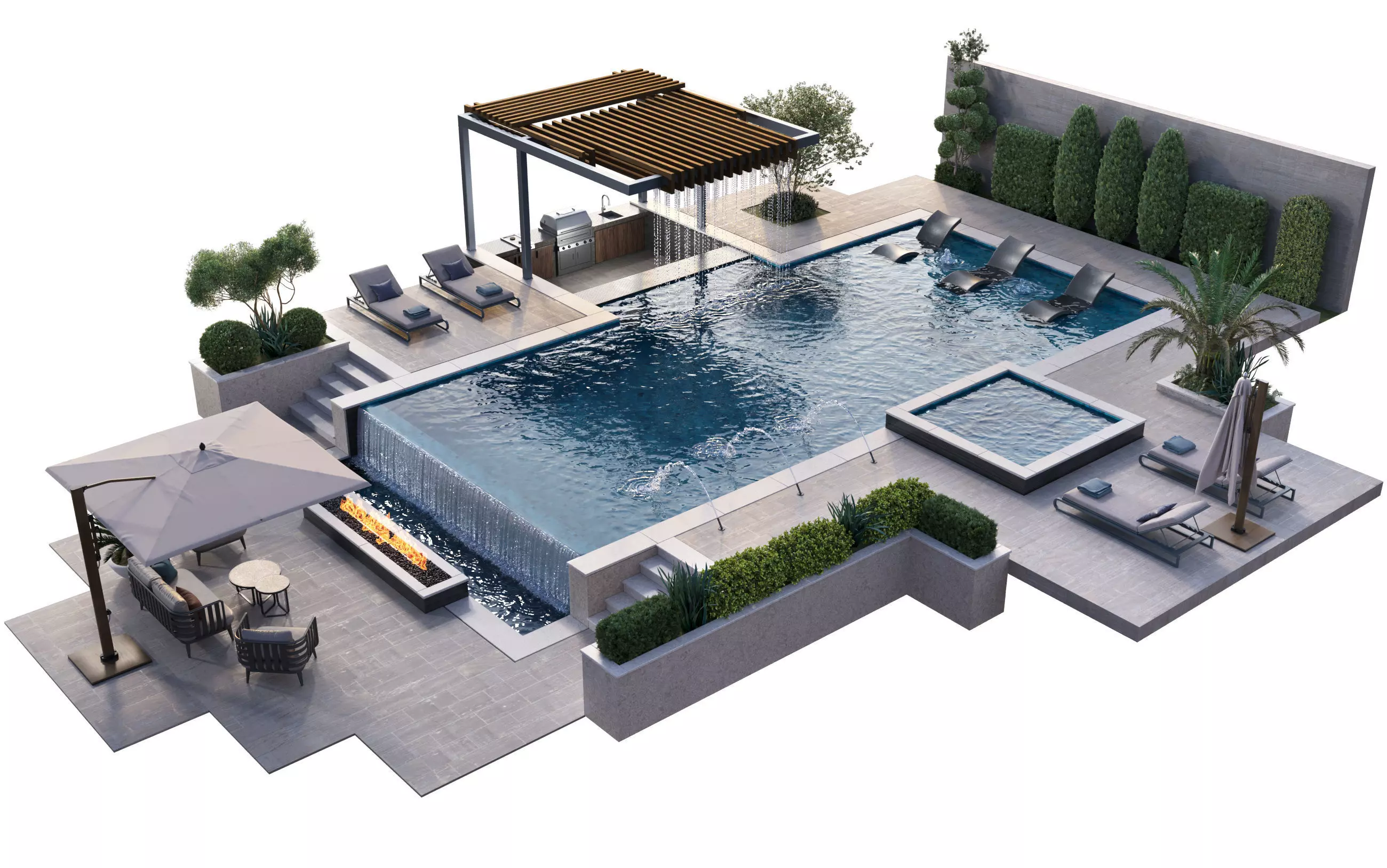 Swimming Pool 11 3D model_0