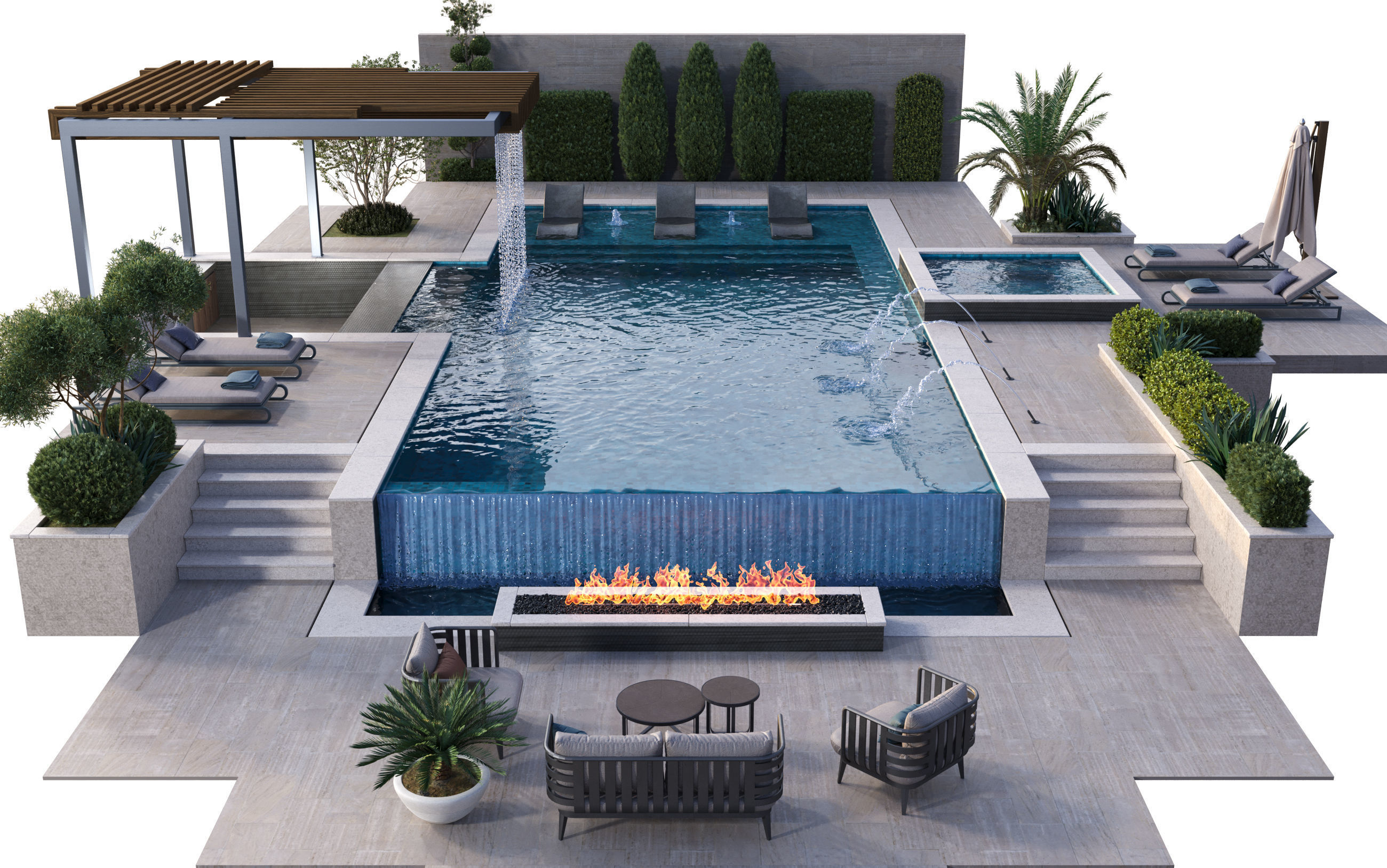 Swimming Pool 11 3D model_2