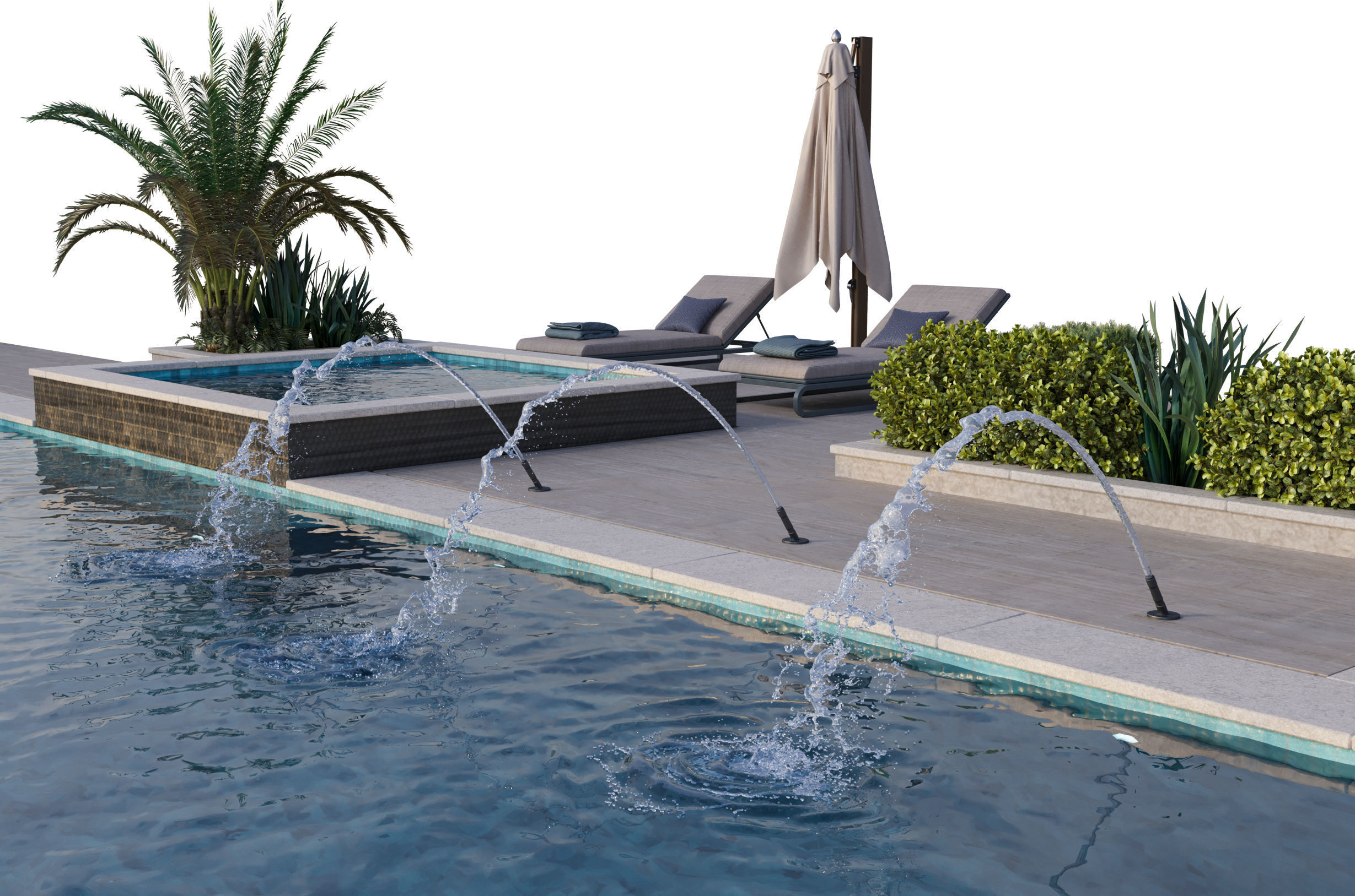 Swimming Pool 11 3D model_9