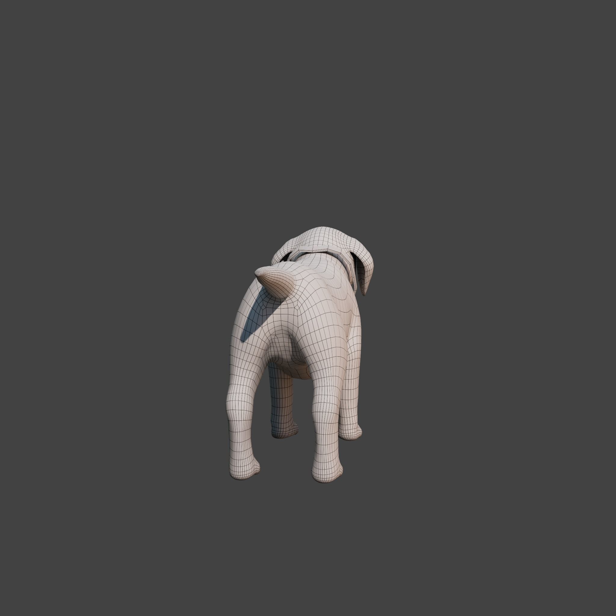 Cartoon Dog Rigged Low-poly 3D model_15